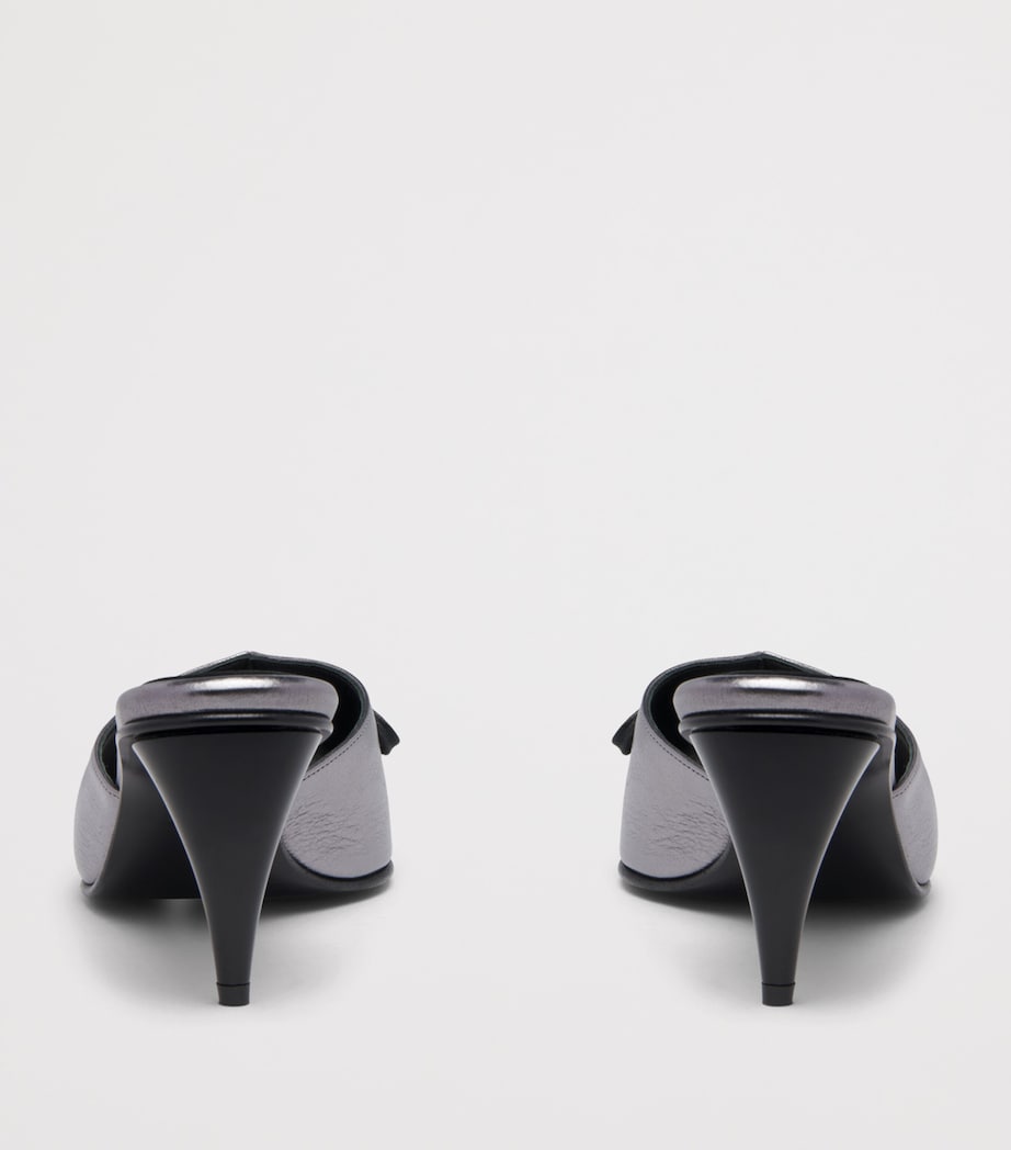 McQueen Leather Lexie Heeled Mules 70 Image 4