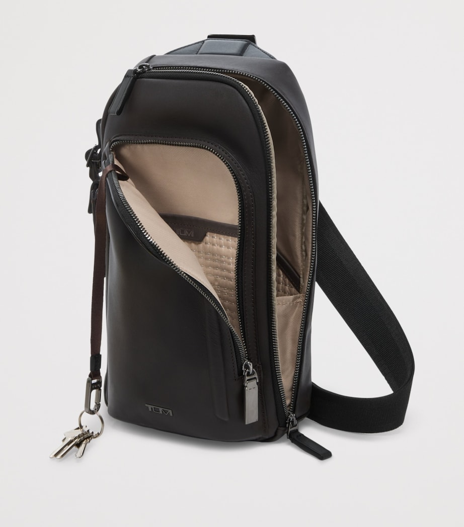 Leather Gregory Cross-Body Bag ESPRESSO BROWN Image 2