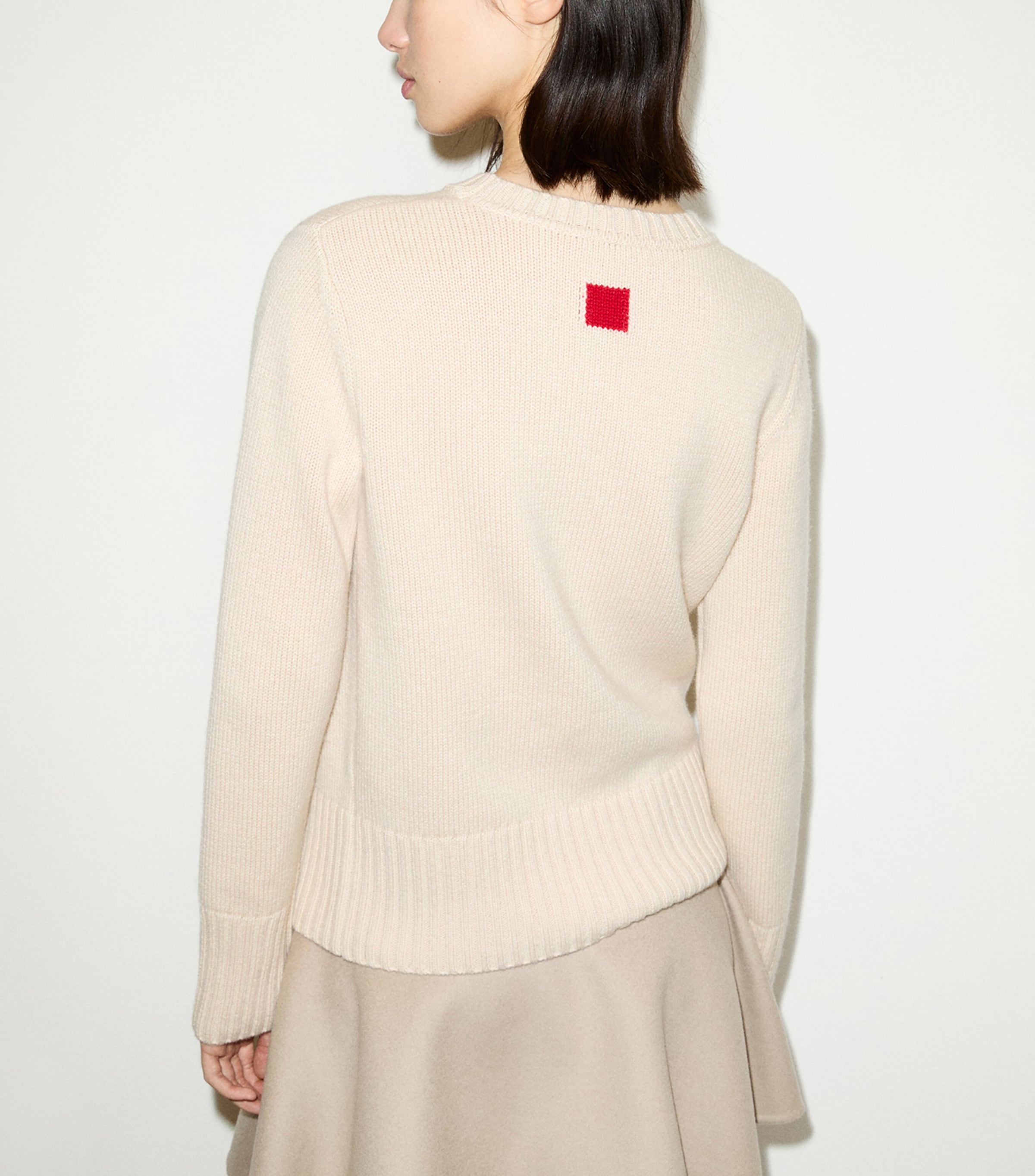 MAX&Co. Womens Wool-Cashmere Sweater Beige Image 3