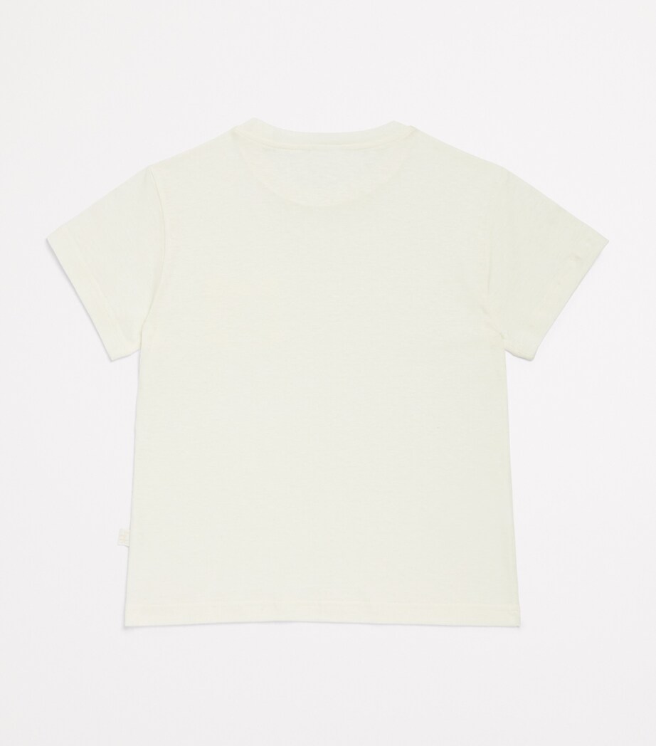 Cotton-Linen Pocket T-Shirt (2-12 Years) 100 MILK Image 2
