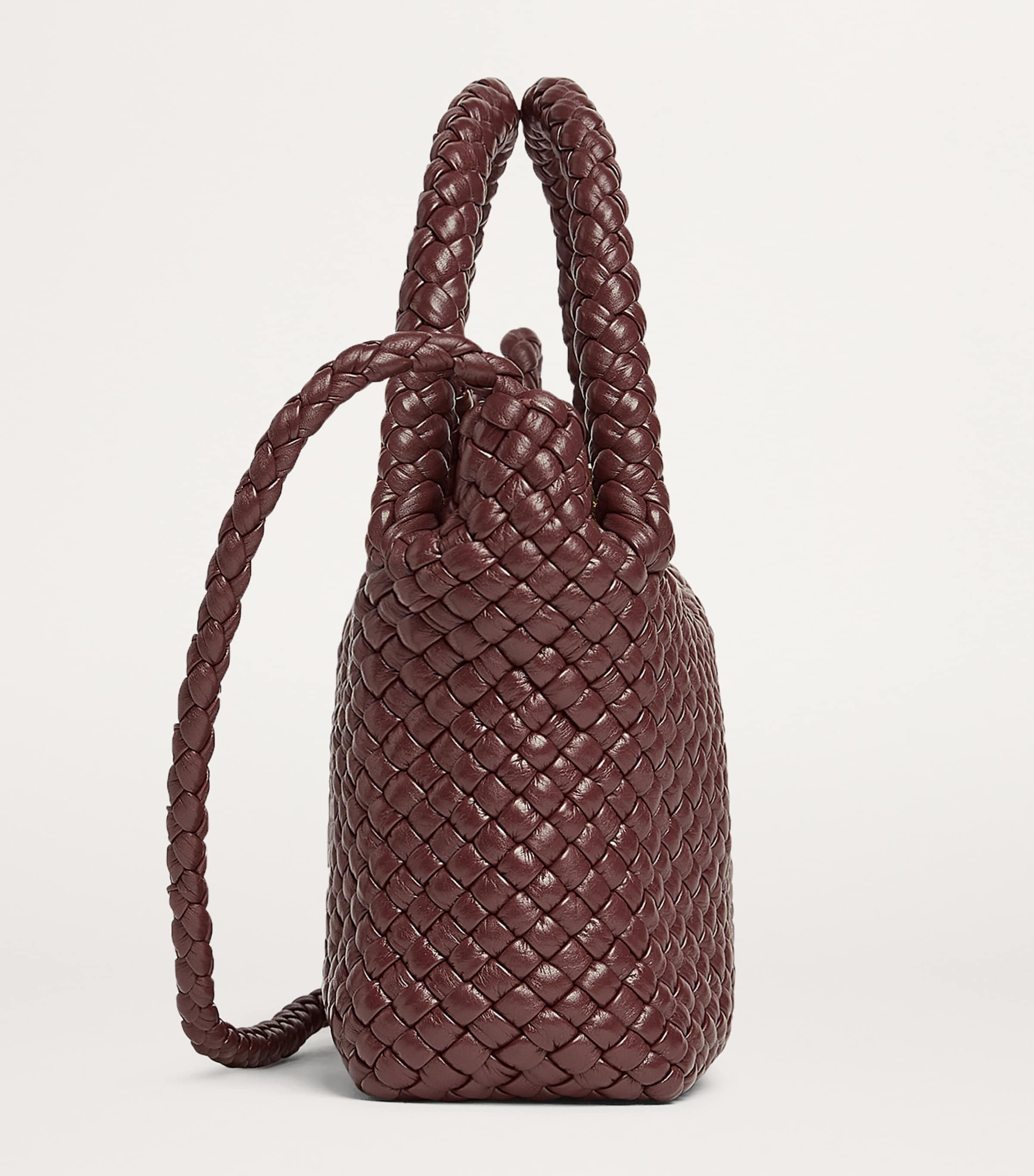 Bottega Veneta Brown Small Leather Tosca Top-Handle Bag | Harrods US