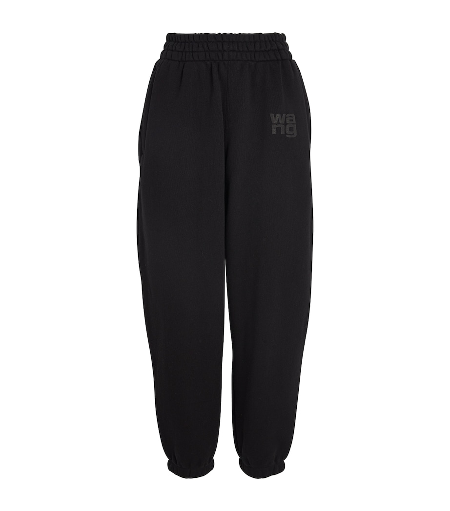 Cotton Logo Sweatpants BLACK 001 Image 1