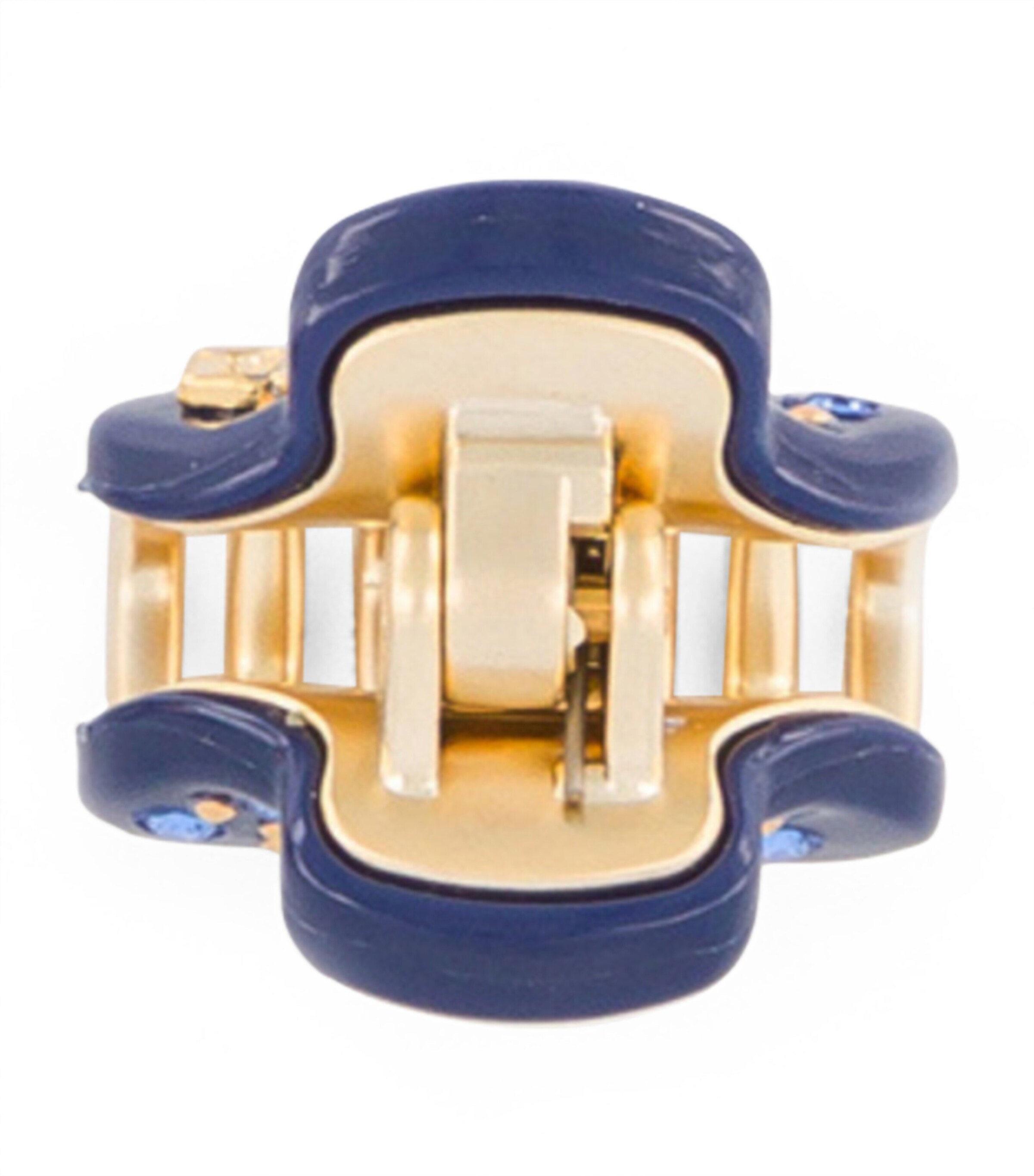 Alexandre de Paris Gold-Plated Mini Claw Hair Clips Marine/or Image 3