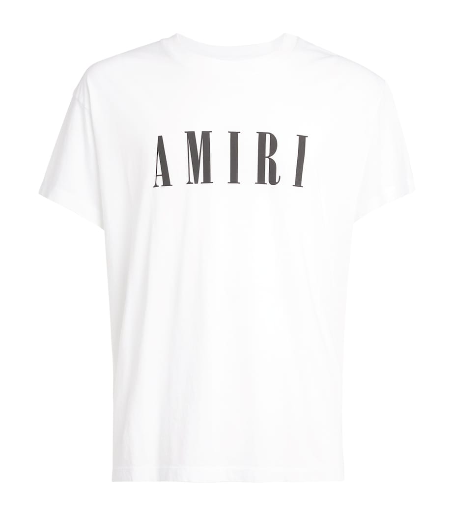 AMIRI Mens Cotton Logo T-Shirt White Image 3