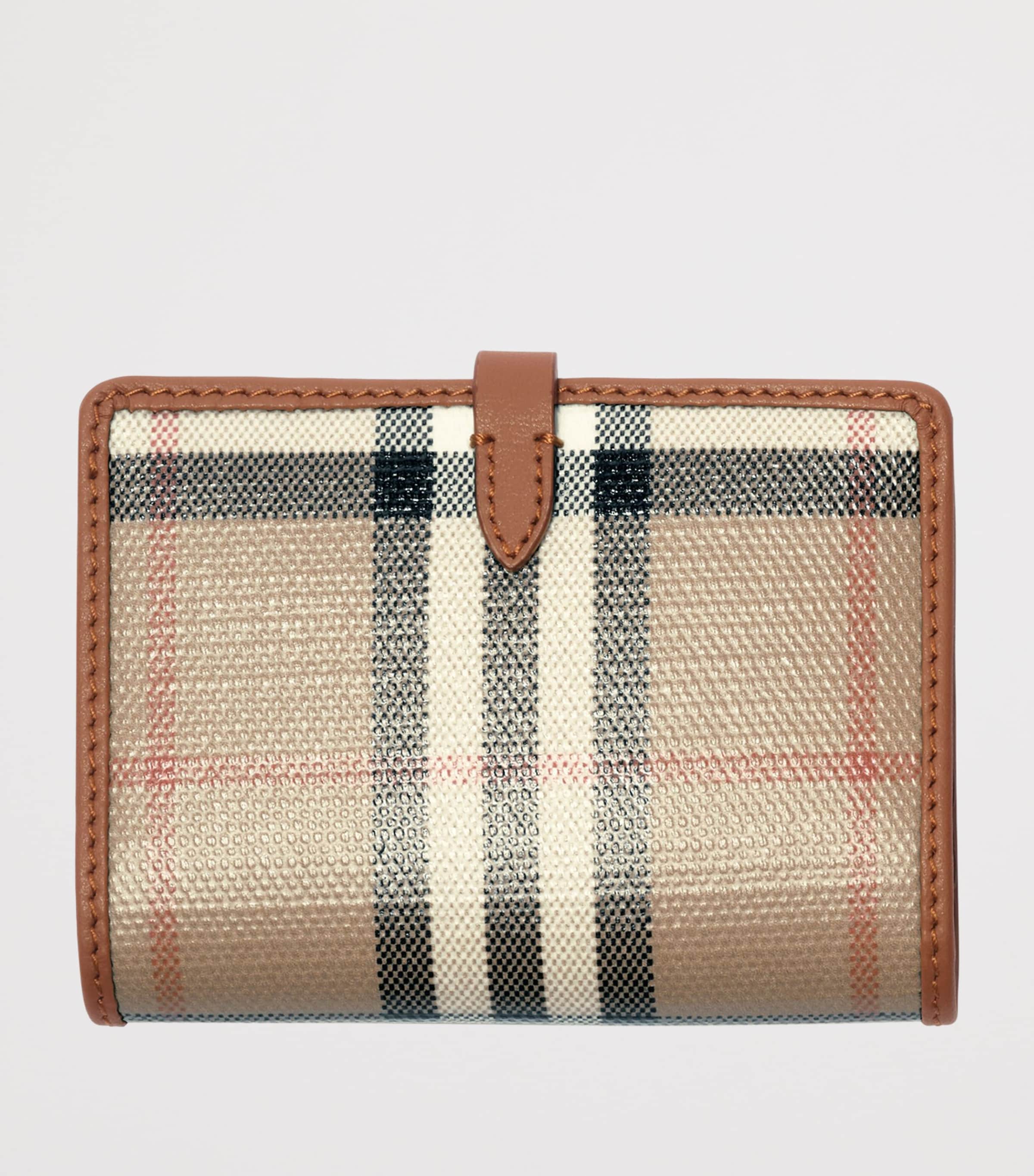 Burberry Check Folded Card Case Archive Beige Image 3