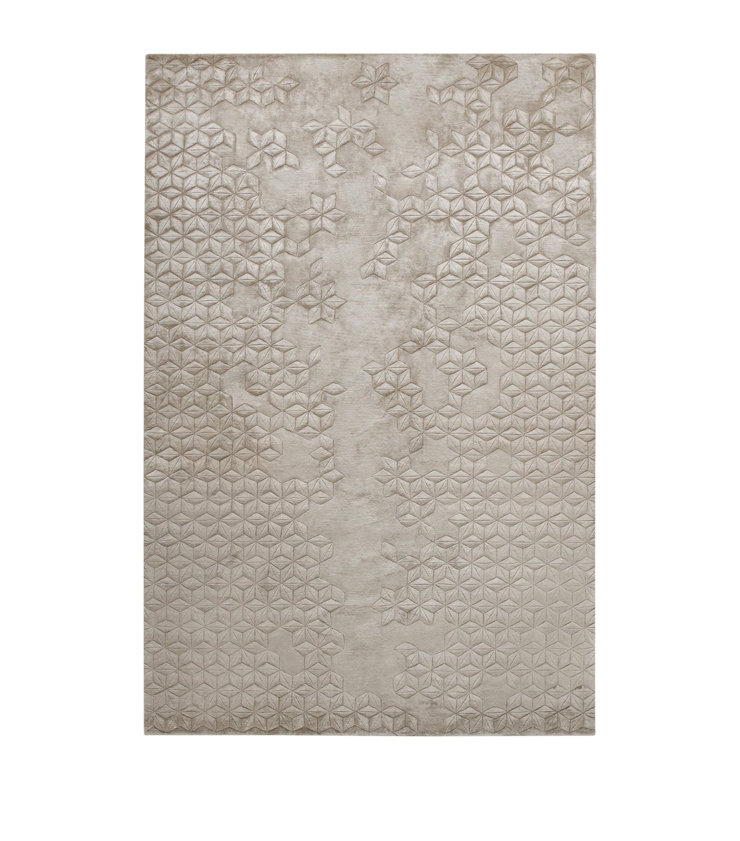 The Rug Company X Helen Amy Murray Star Silk Rug In Ivory