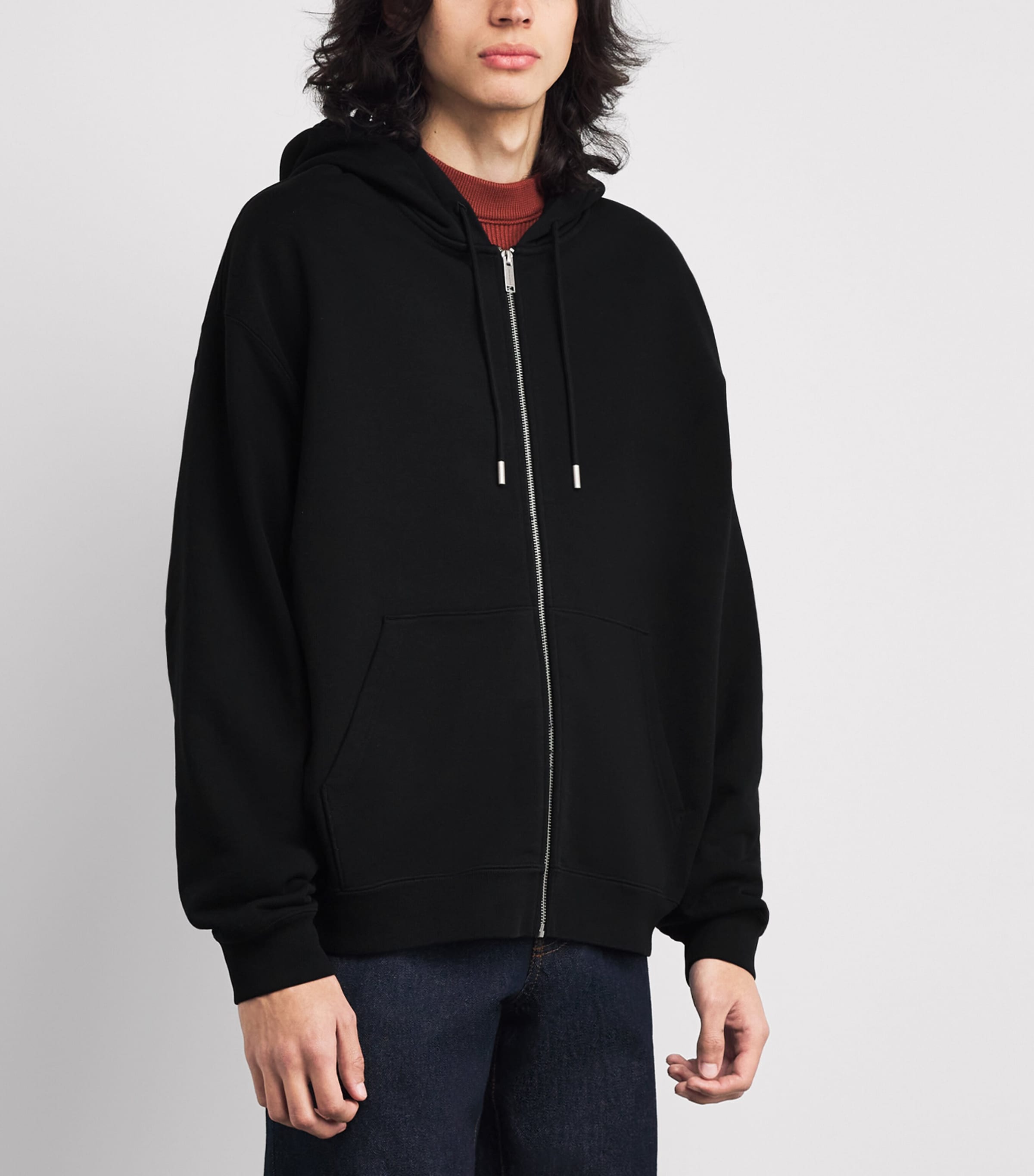 Canada Goose Mens Organic Cotton Rove Zip-Up Hoodie Black Image 3