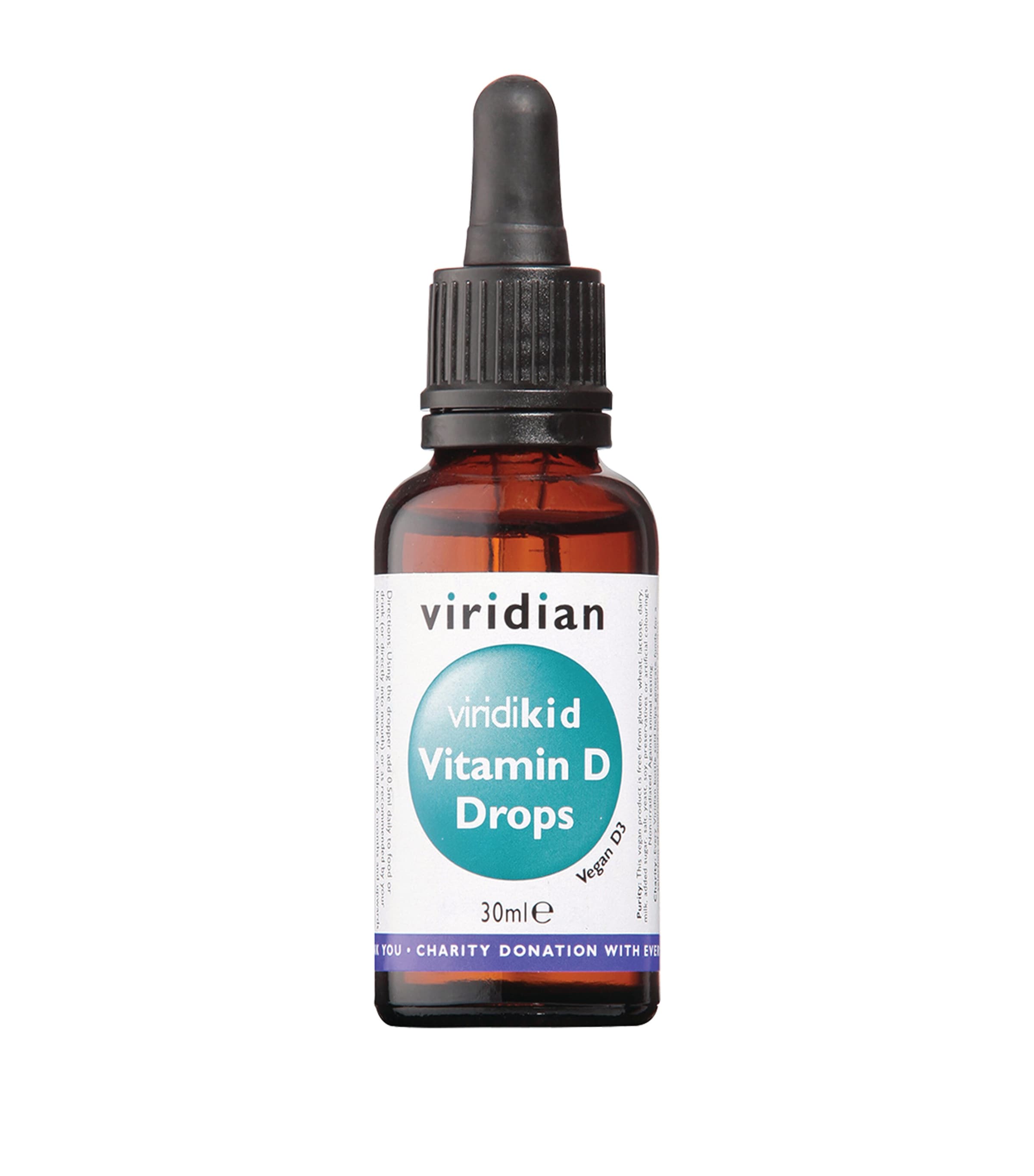 Viridian ViridiKid D3 400iu Drops (30ml) | Health & Wellbeing | Vitamins & Supplements | Immune Boosting | Body Care | Beauty Supplements | Designers | Viridian