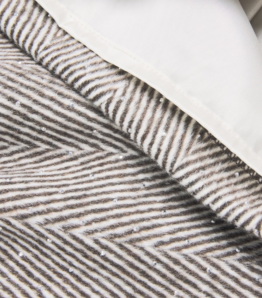 Embellished Herringbone Mini Skirt (2-14 Years) 191COCOA Image 3