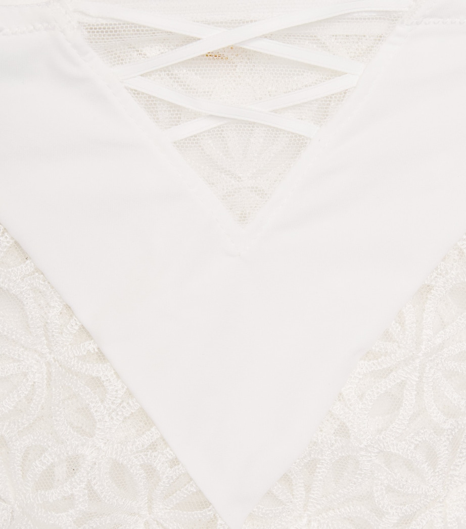 Aubade Womens Lace Secret Memories Briefs Ivory Image 4