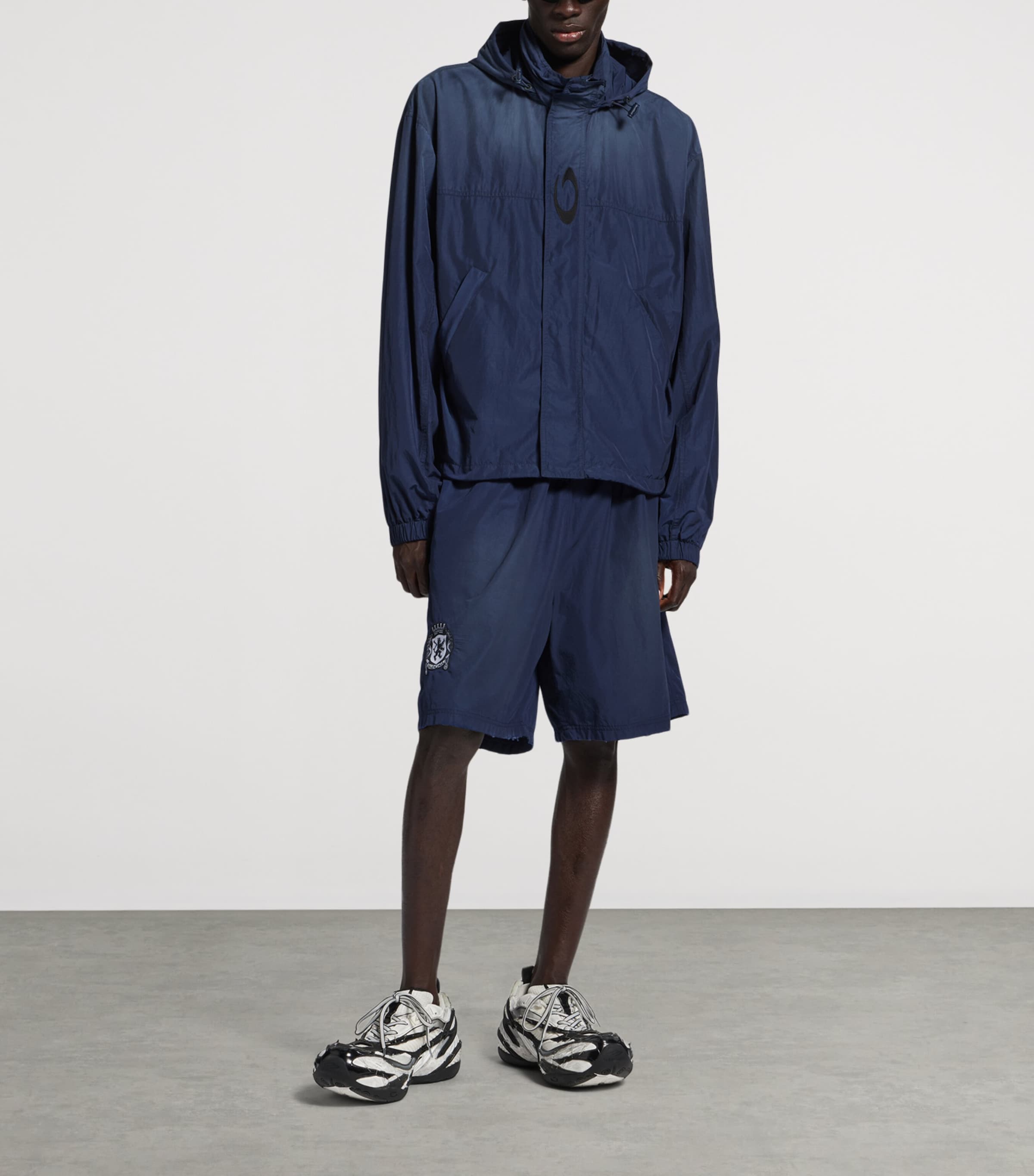 Balenciaga Mens Cotton-Blend Rain Jacket Image 2