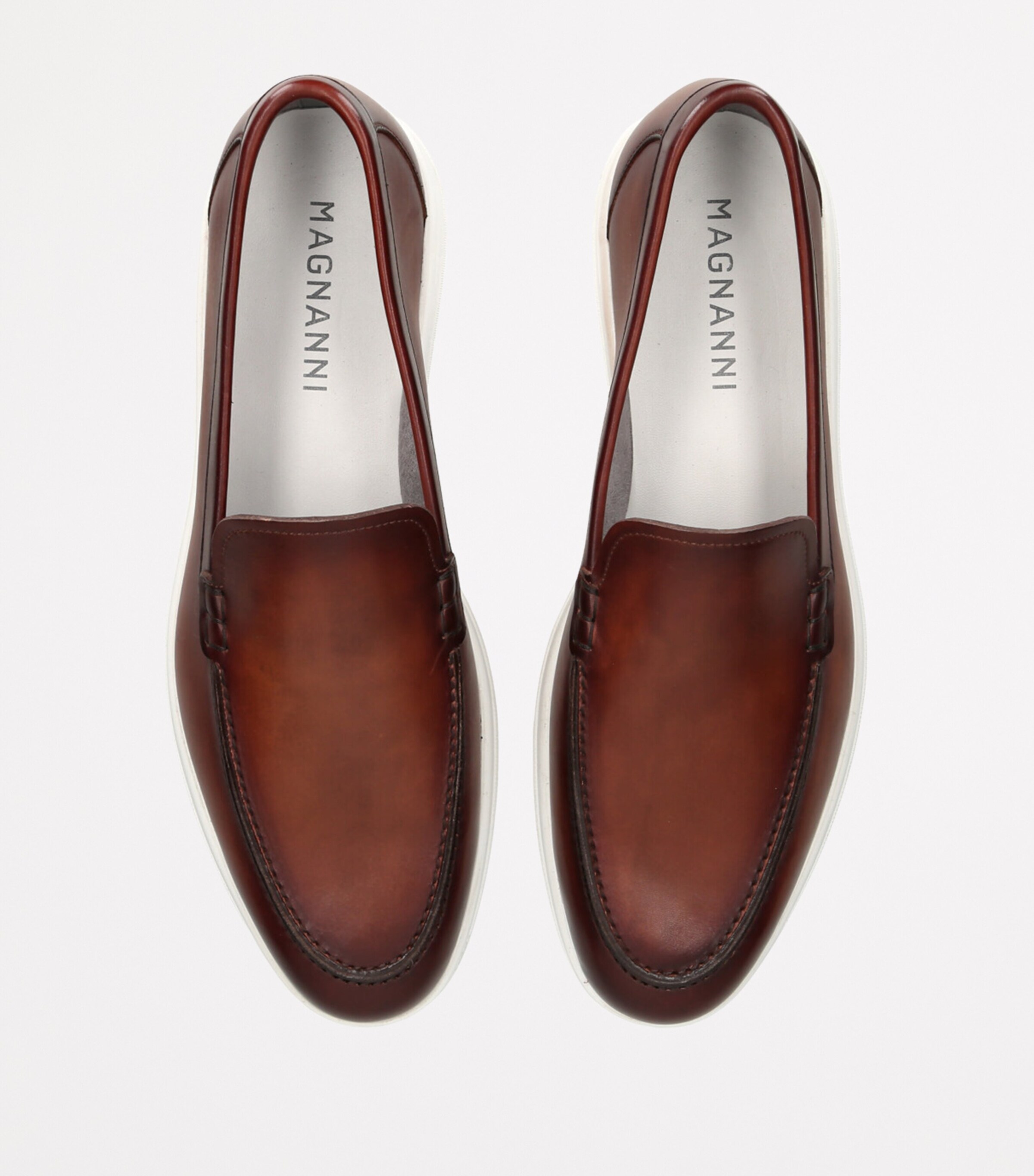 Magnanni Leather Loafers Brown Image 4