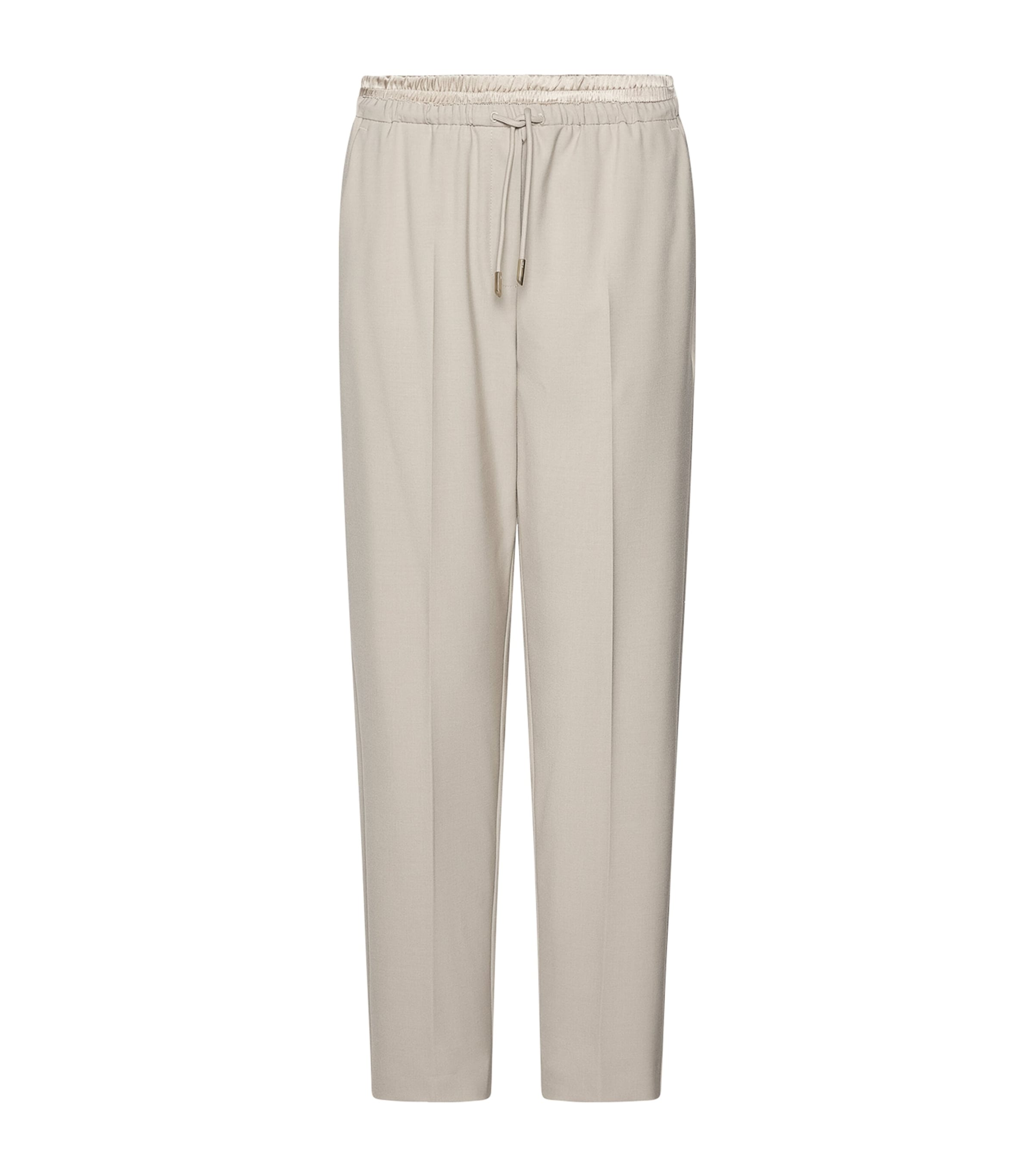 Marella Womens Drawstring Straight Trousers Turtledove Image 1