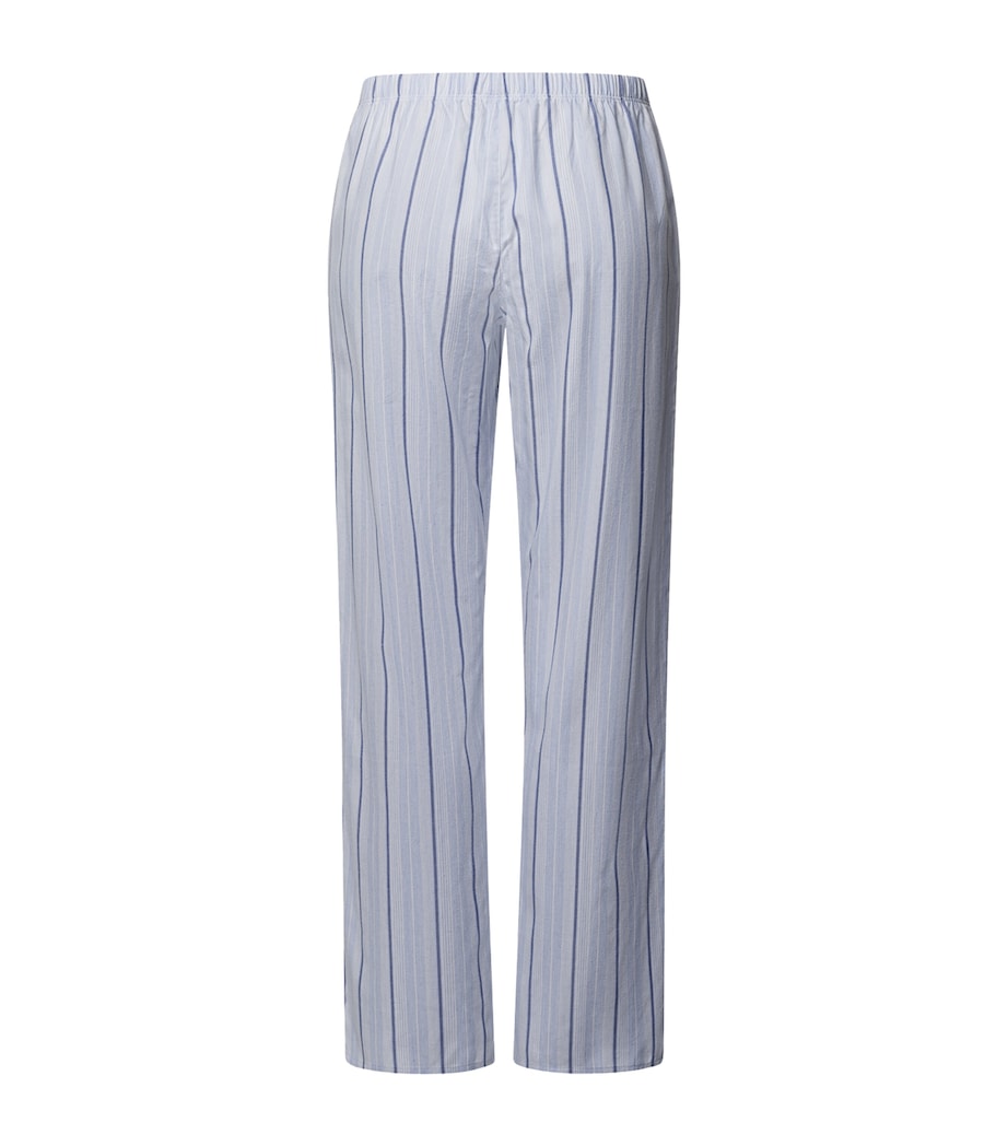 Cotton Stripe Pyjama Trousers POWDER BLUE STRIPE Image 2