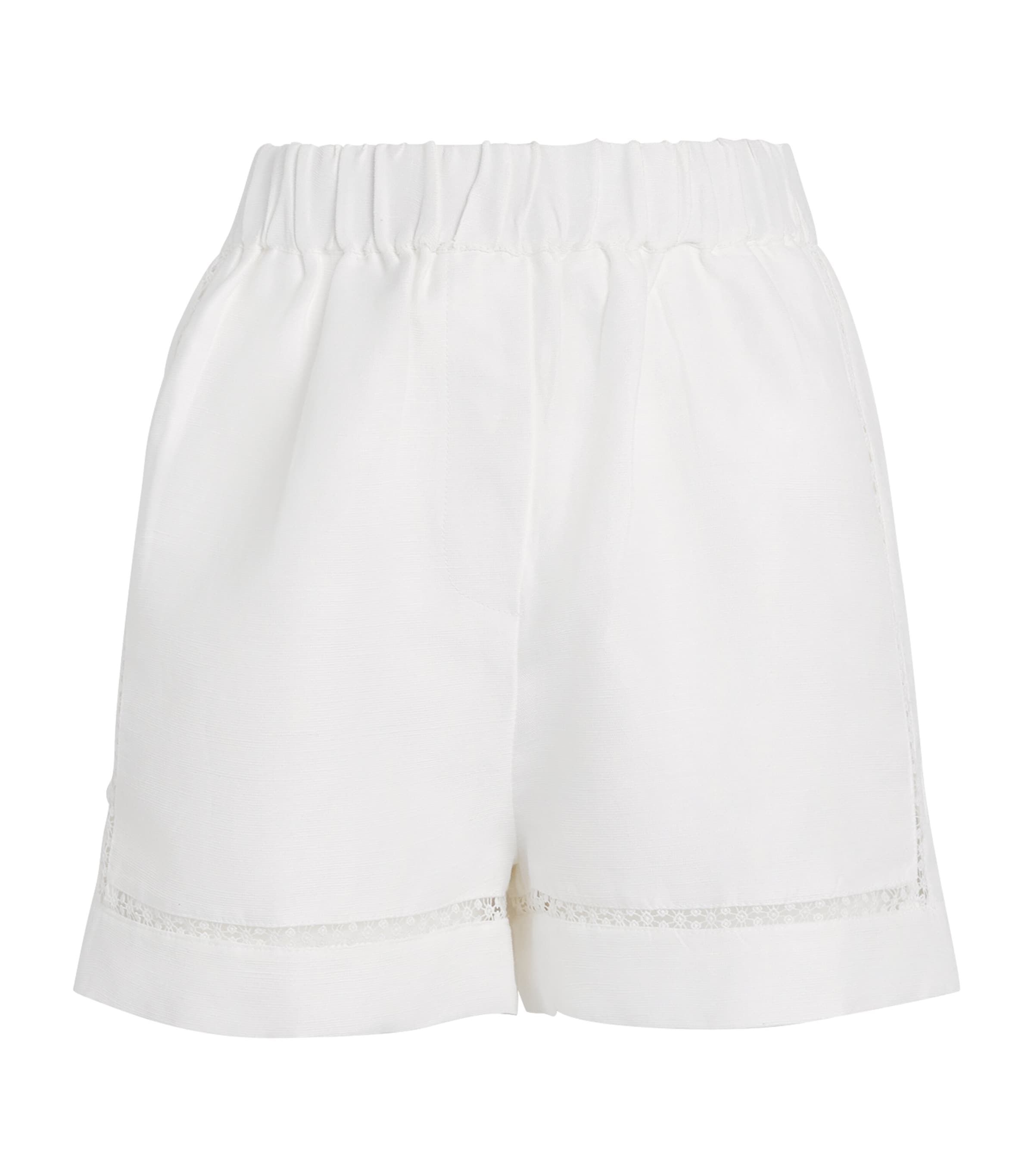Maje Womens Embroidered Shorts White Image 1