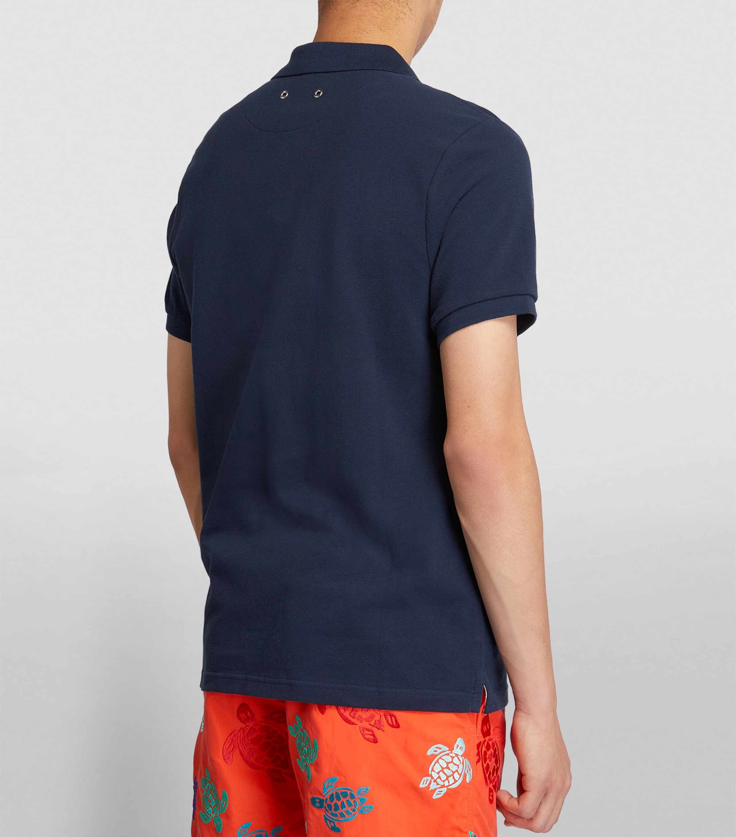 Logo Polo Shirt 390 NAVY Image 7