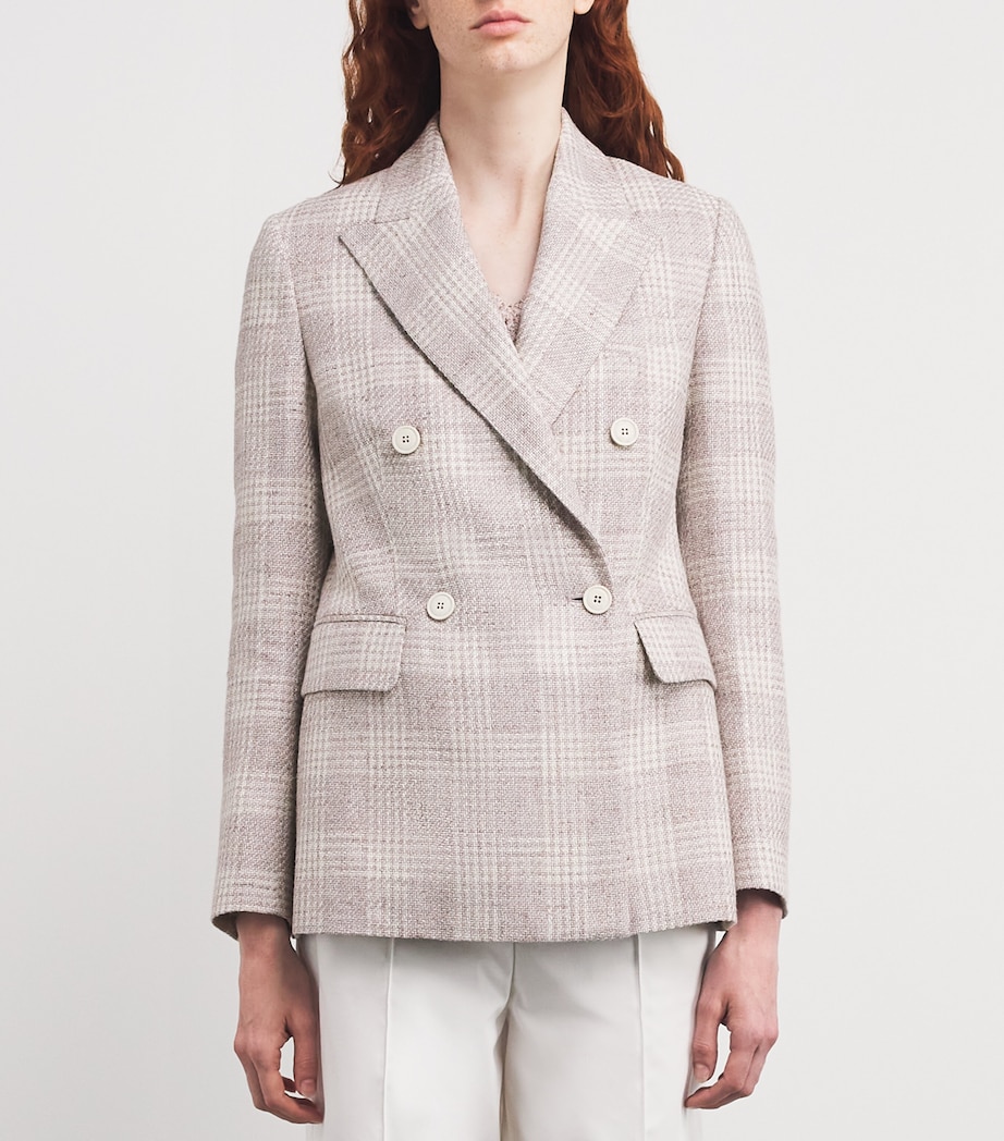 Check Double-Breasted Blazer ANTICO Image 3