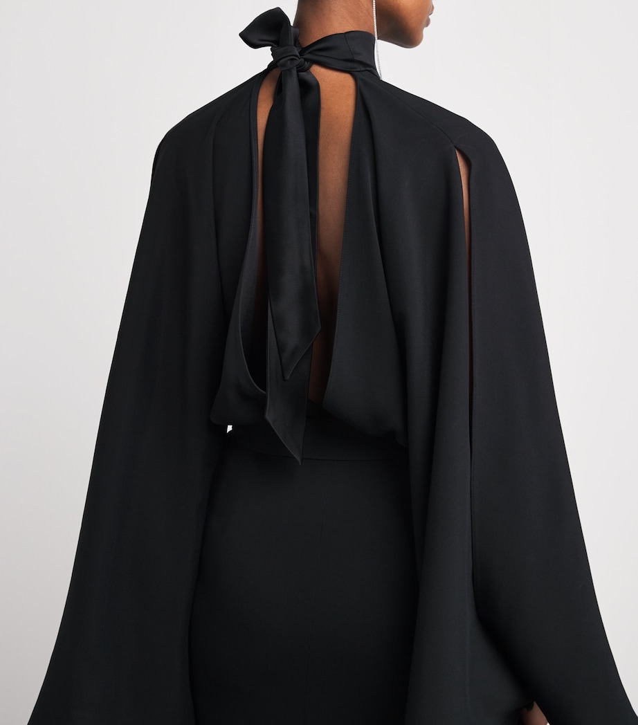 Belted Florida Kaftan Gown BLACK Image 6