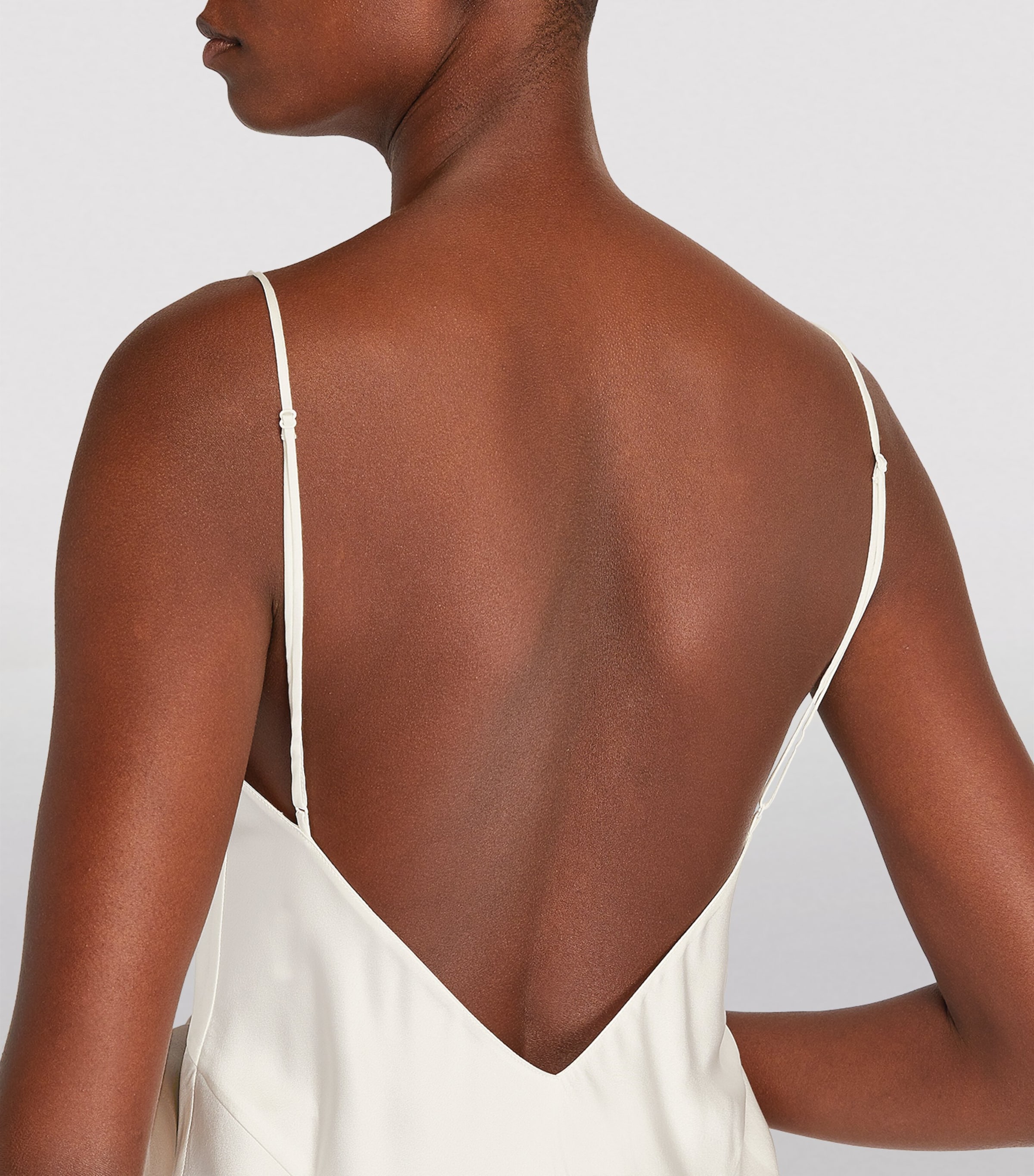 Silk Issa Slip Dress IVORY Image 4