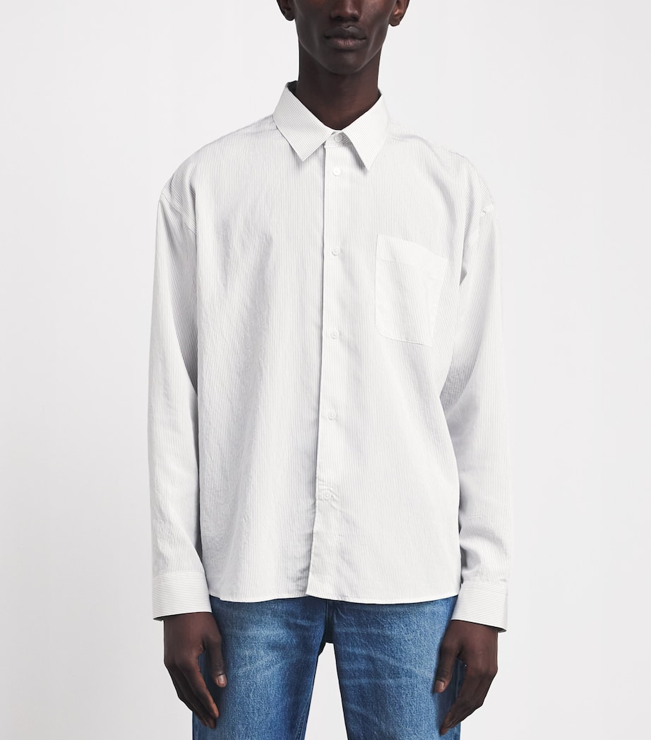 FRAME Mens Cotton Stripe Shirt Whse Image 4