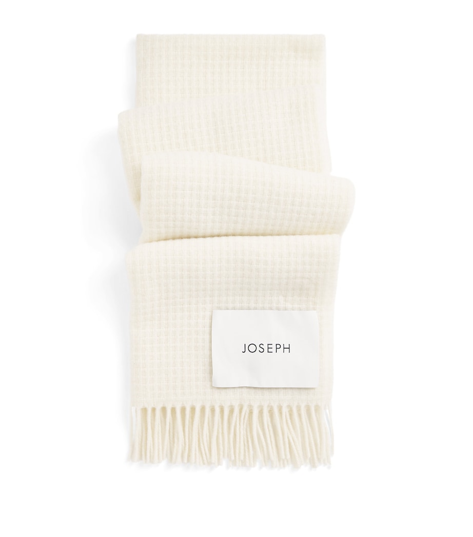 Wool Flora Waffle Scarf MARBLE Image 1