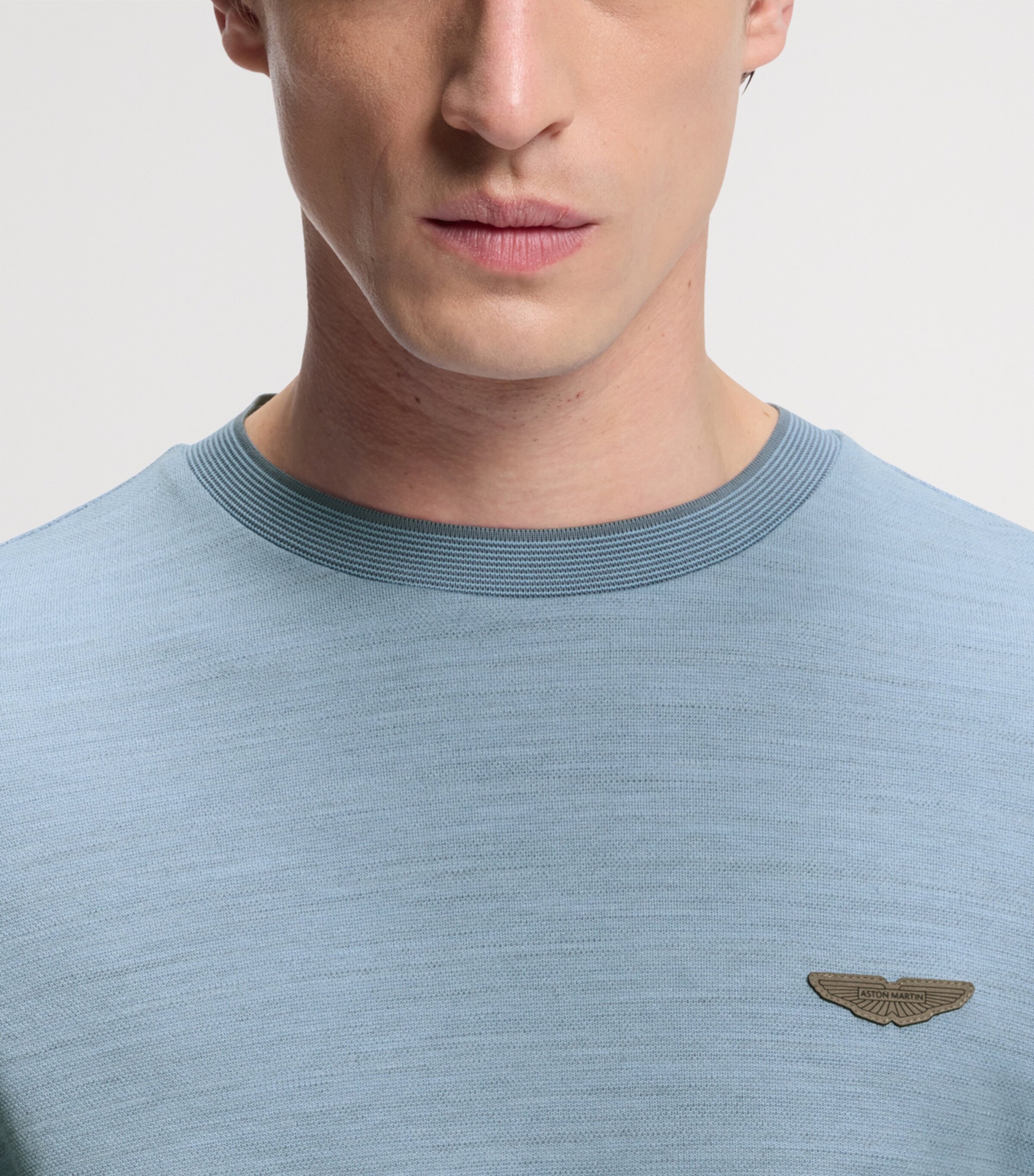BOSS Mens x Aston Martin Cotton-Wool T-Shirt Image 2