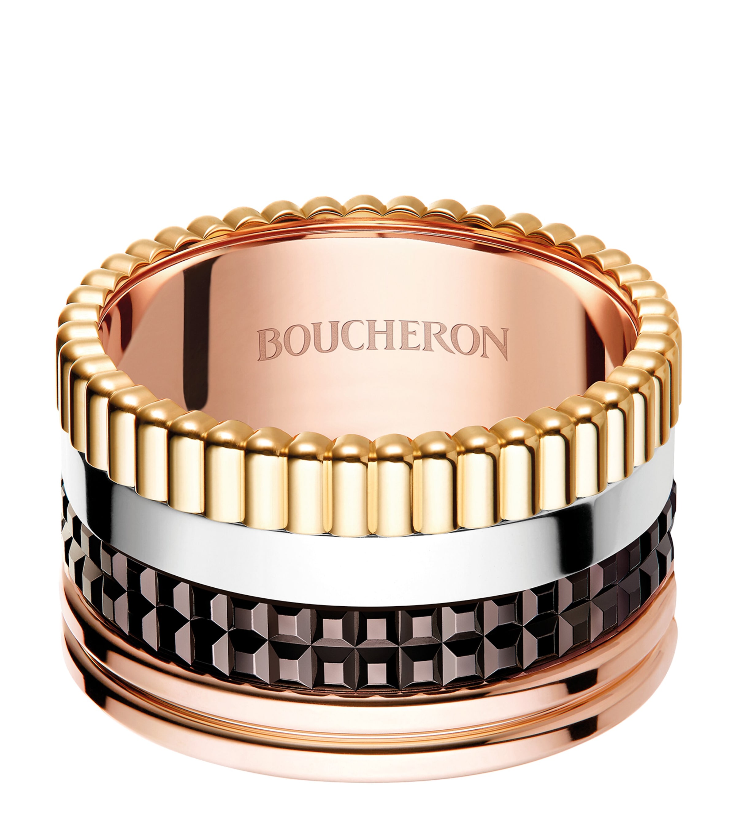 Mixed Gold Quatre Classique Large Ring Image 1