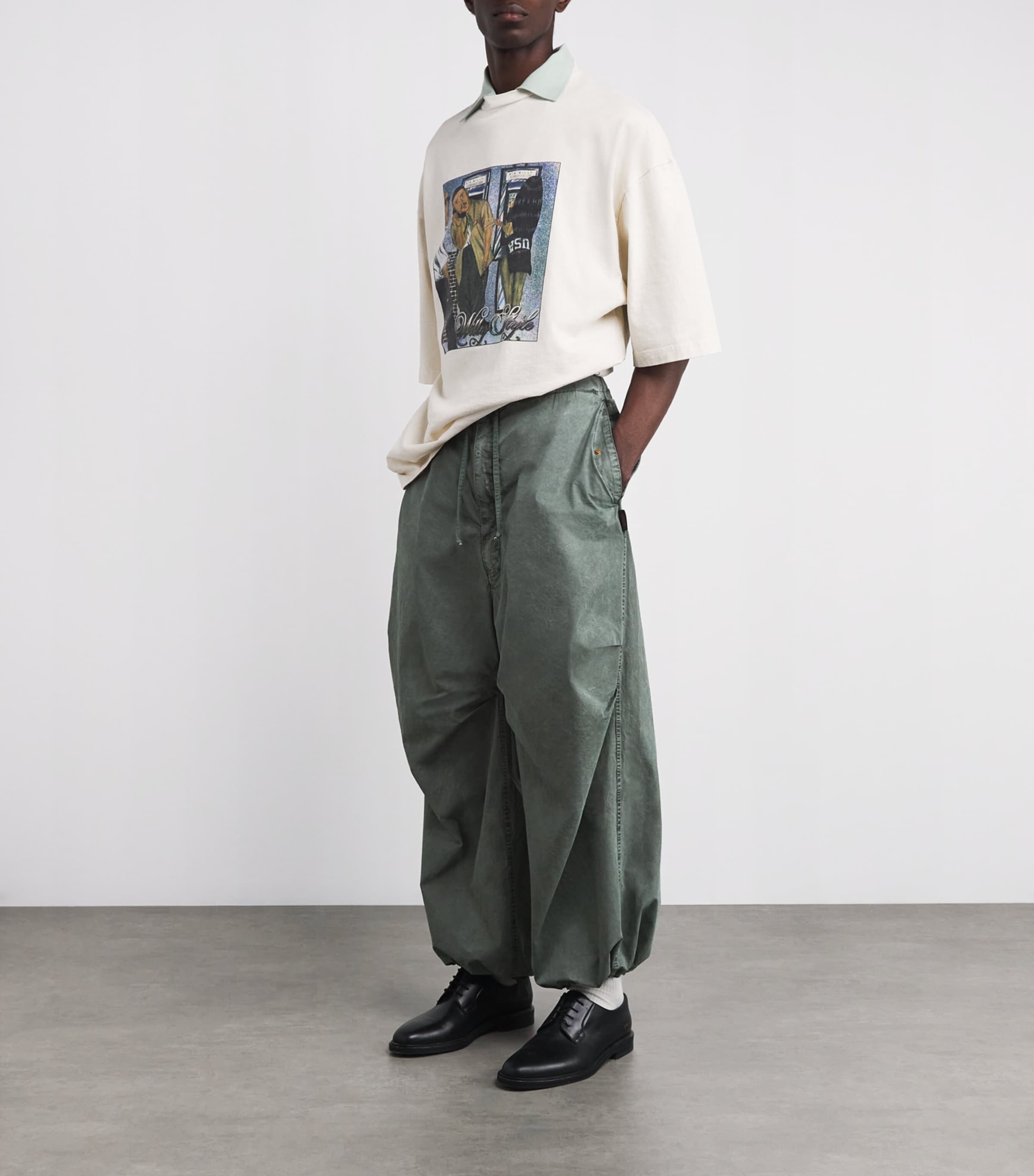Cotton Wasko Trousers GREEN Image 2
