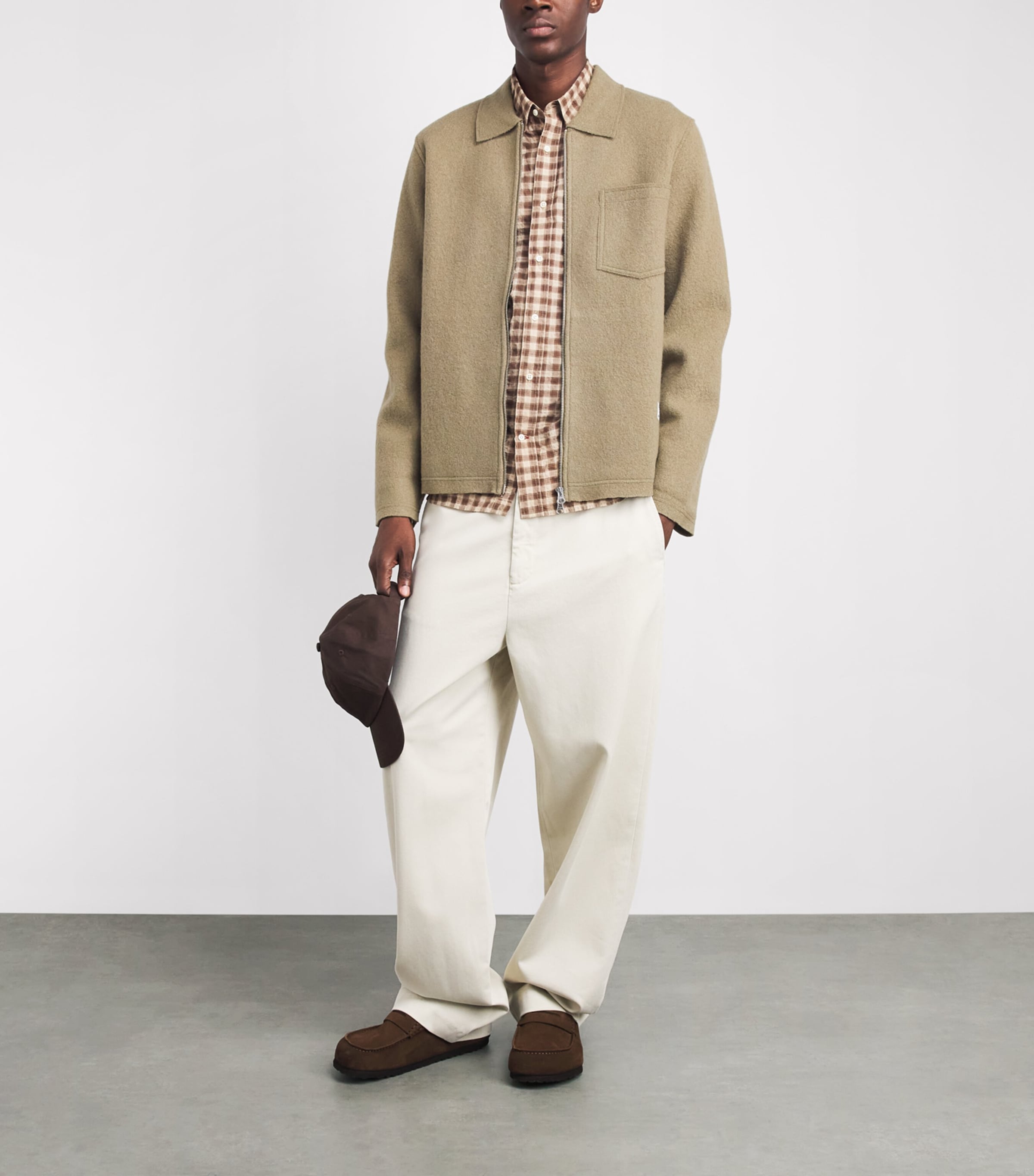 Samsøe Samsøe Mens Wool Hannes Overshirt Lead Gray Image 2