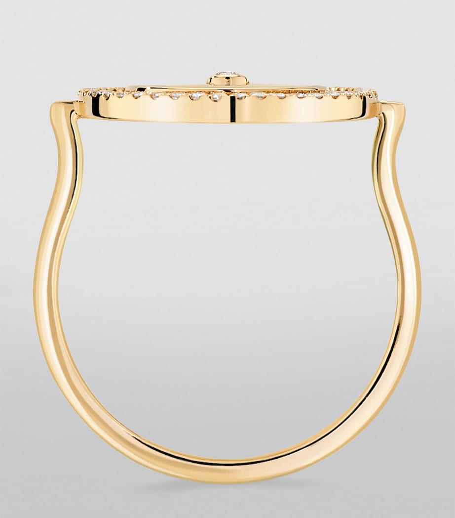 Yellow Gold and Diamond Lucky Move Ring YELLOW GOLD Image 2