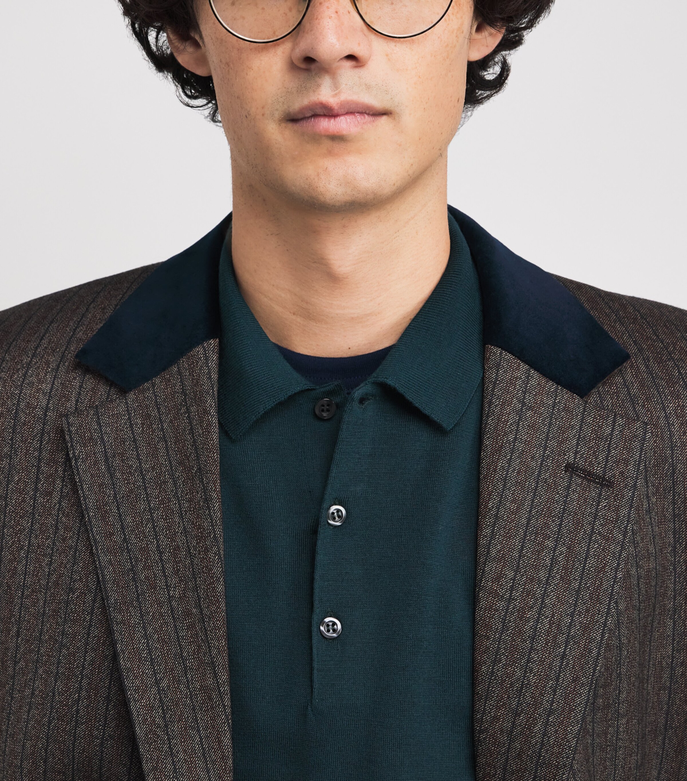 Merino Wool Belper Polo Shirt RICHARDSON GREEN Image 6