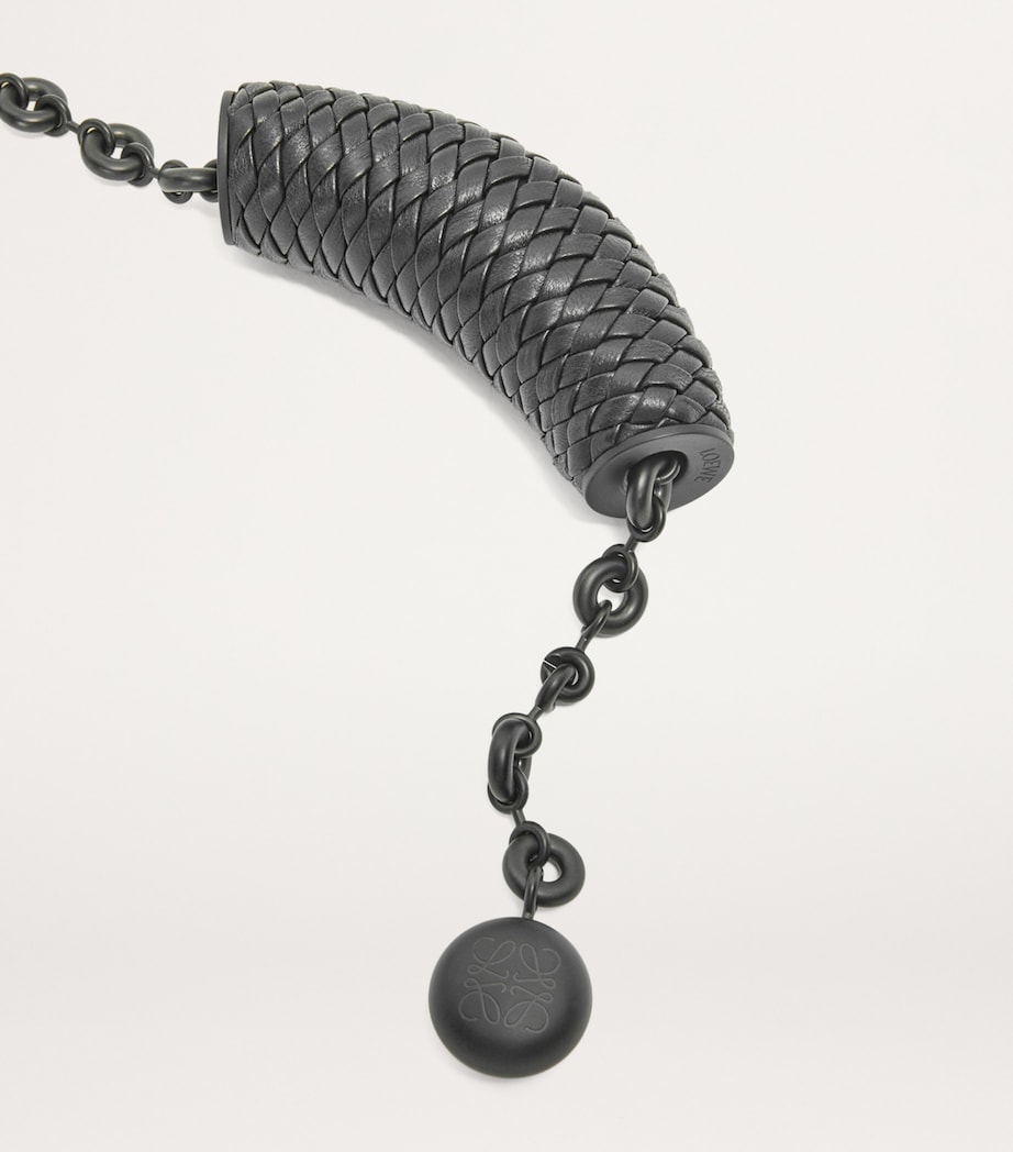 Small Leather Squeeze Top-Handle Bag BLACK Image 7