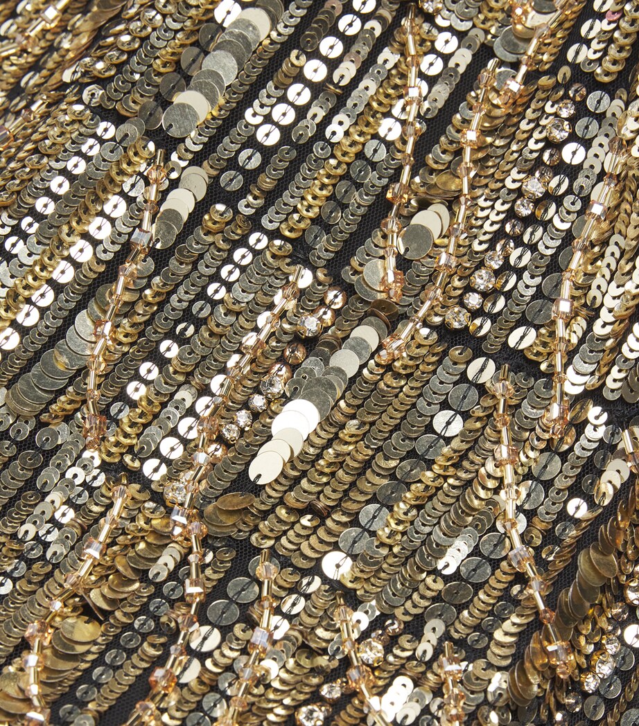 Sequinned Eartha Gown LQRCE 2033/GOLD 172 Image 5