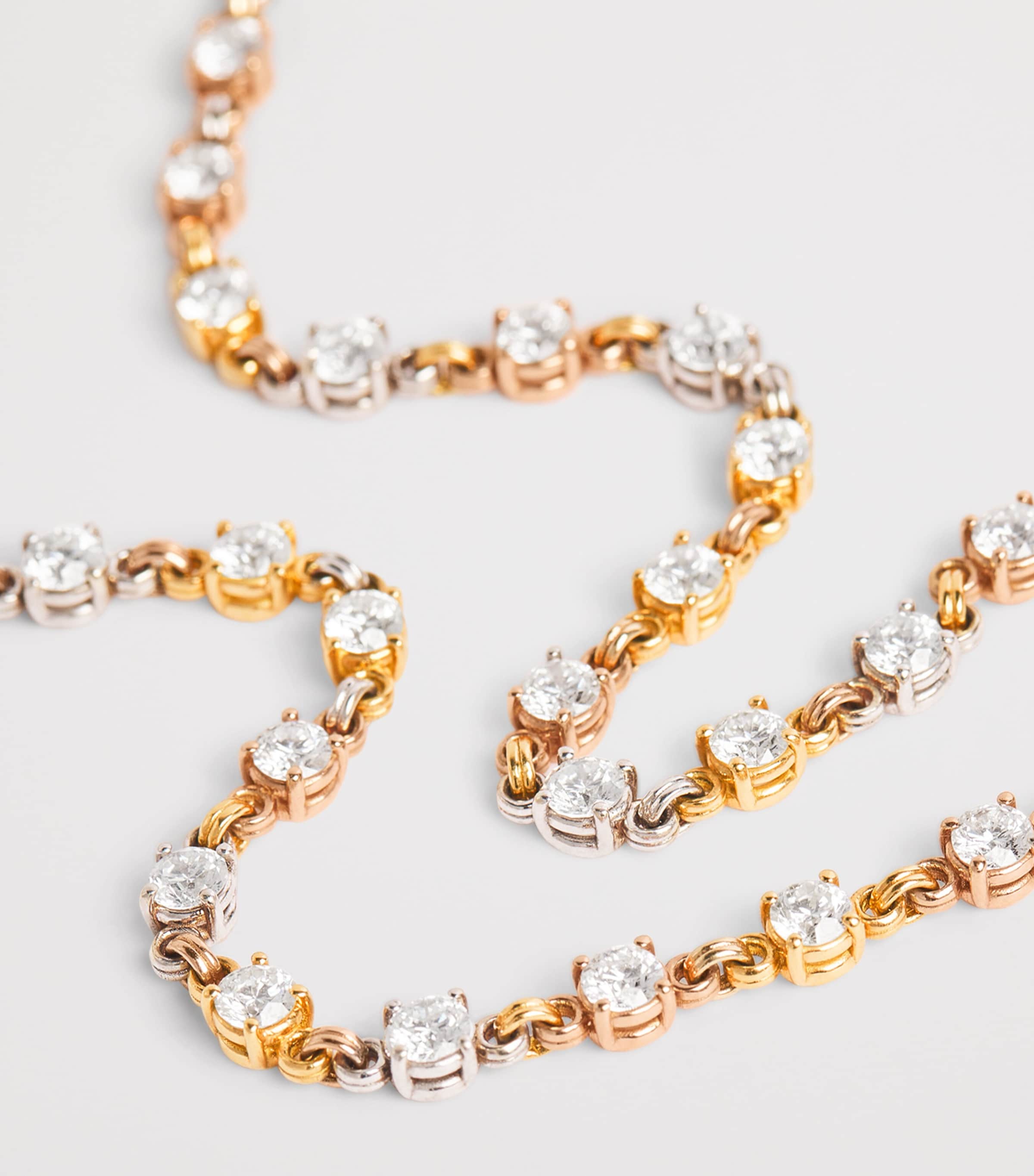 Spinelli Kilcollin Mixed Gold and Diamond Aysa Necklace Mixed Gold Image 4