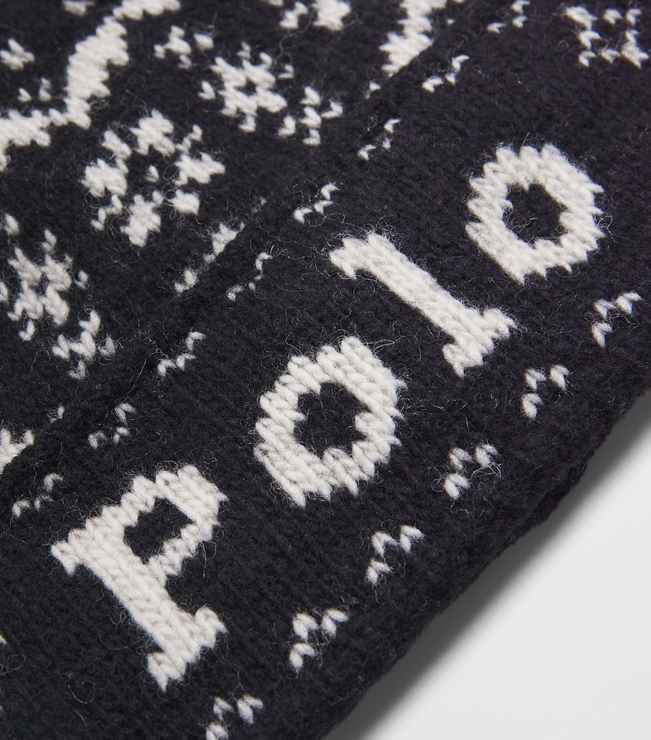 Polo Ralph Lauren Wool Polo Beanie Black Image 3