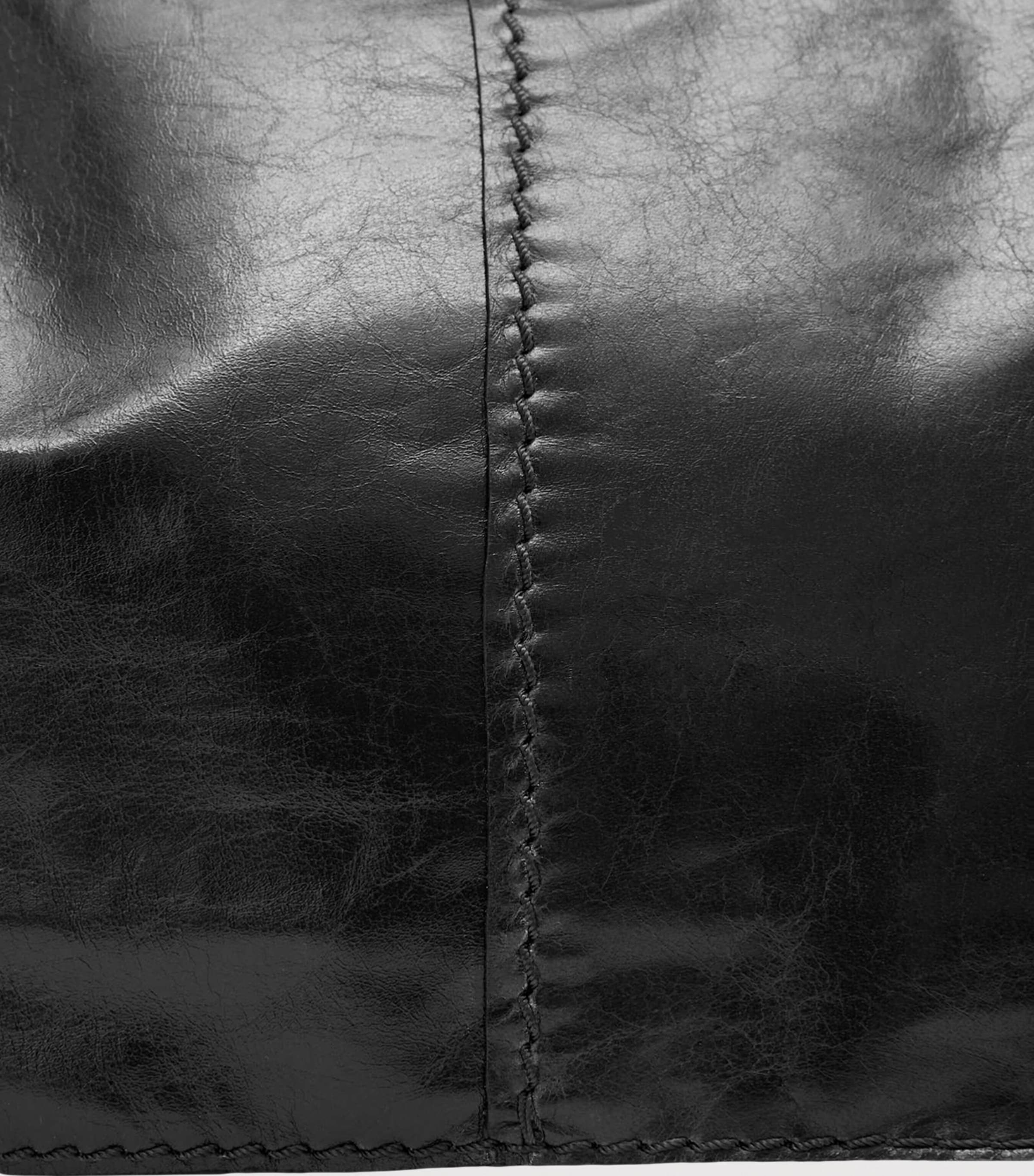 AllSaints Leather Lutece Shoulder Bag Black Image 4