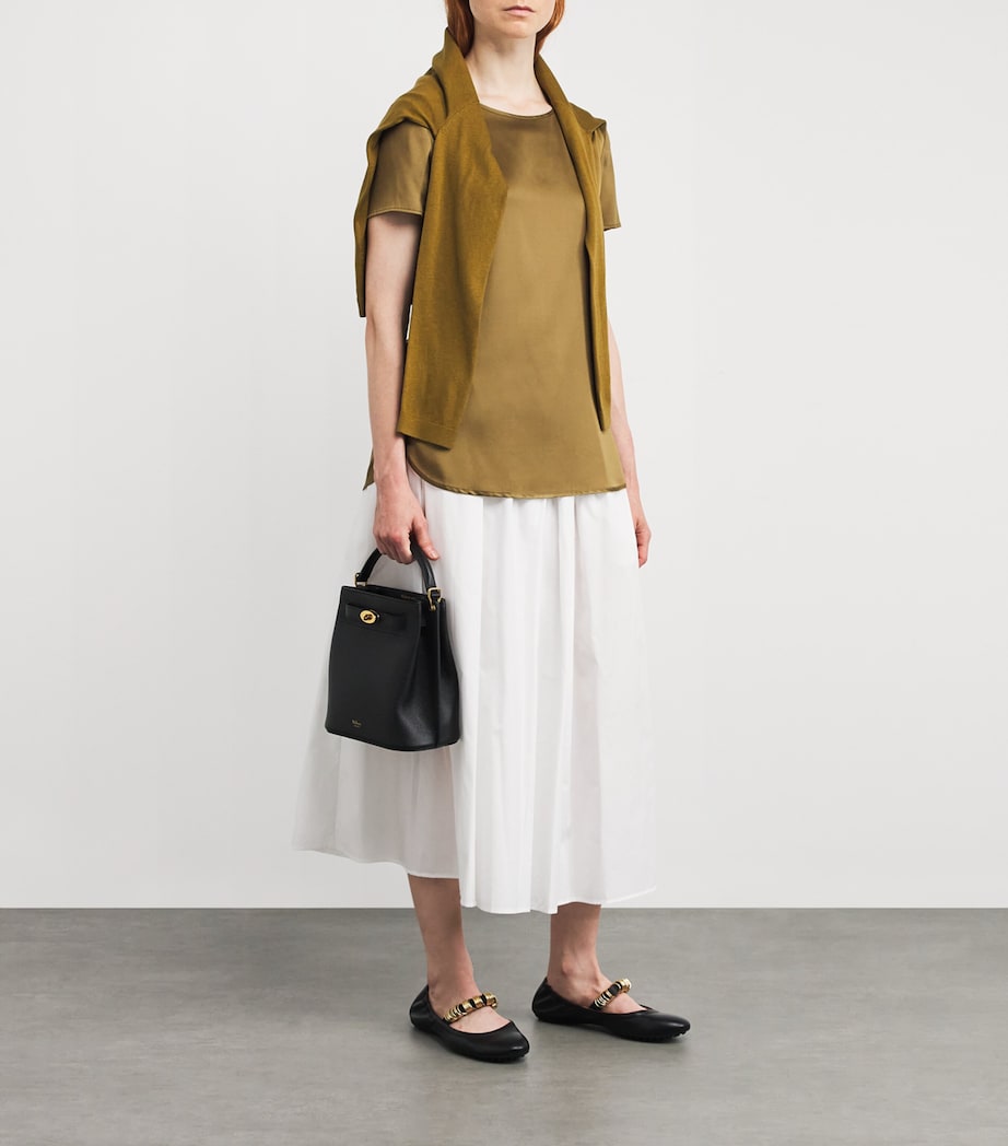 Silk T-Shirt OLIVE GREEN Image 2