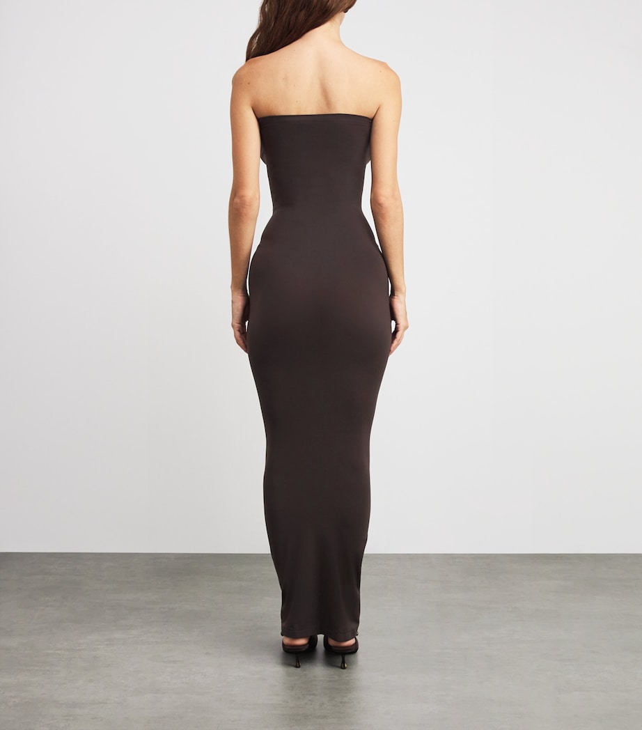 Strapless Fatal Midi Dress 4870 DARK WOOD Image 3