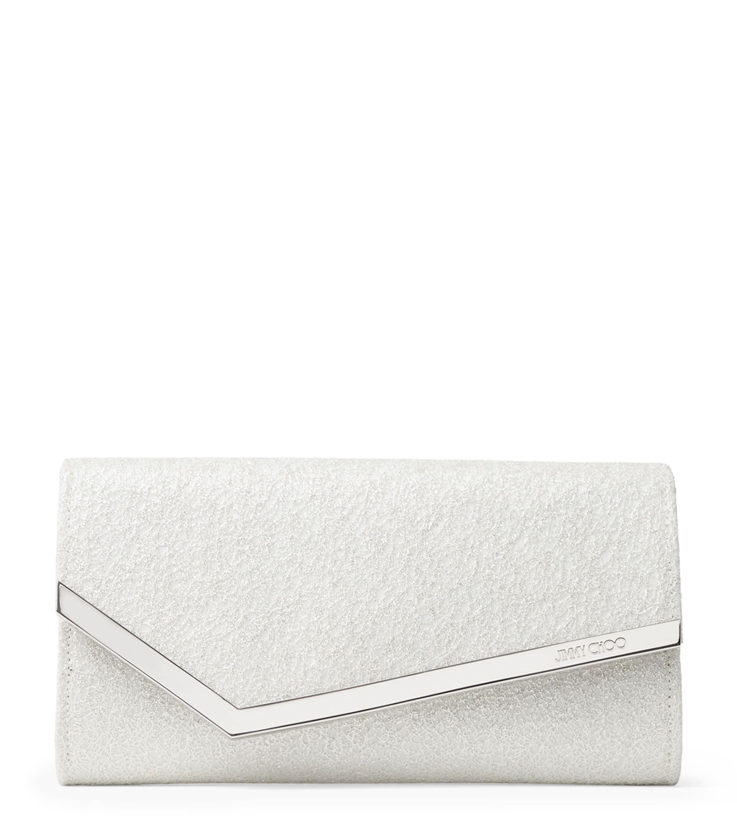 Jimmy Choo Emmie Clutch Bag Ivory/silver Image 1