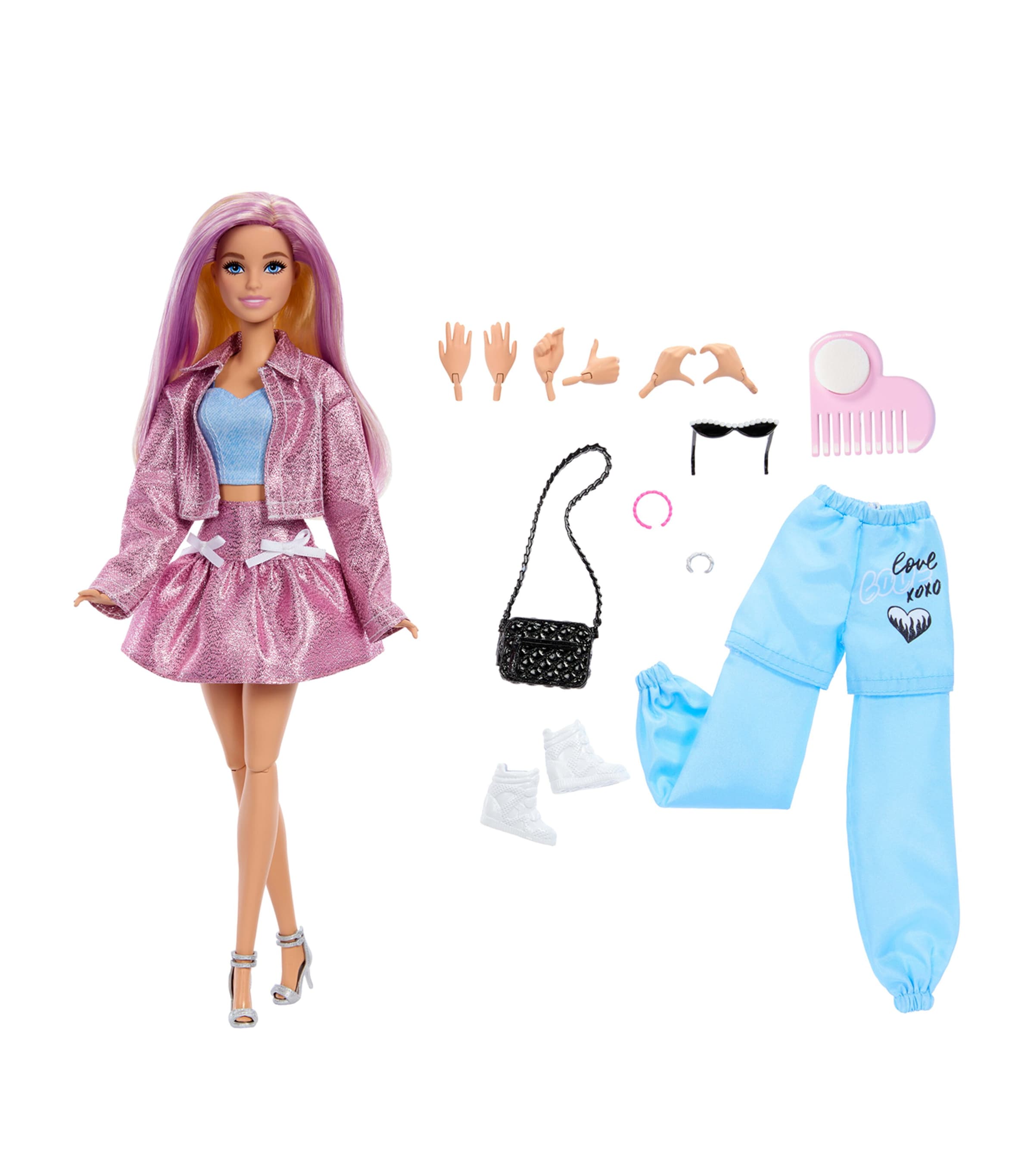 Barbie Barbie Deluxe Style Fashion Build Up Doll and Accessories Image 1