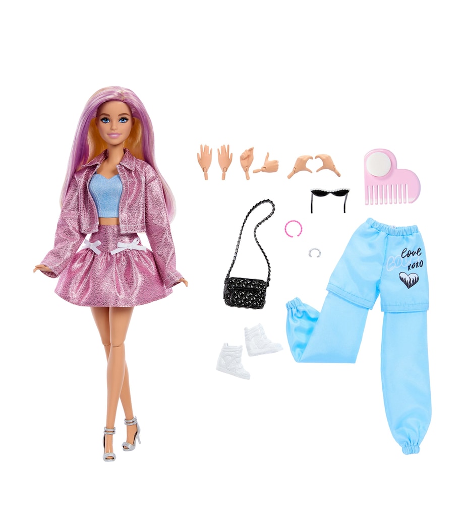 Barbie Barbie Deluxe Style Fashion Build Up Doll and Accessories Image 1
