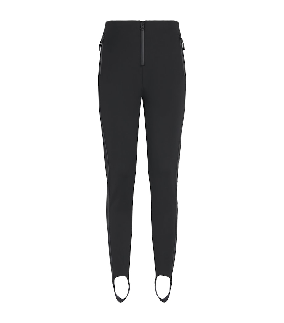 Stretch-Fleece Stirrup Zavi Ski Trousers BLACK Image 1