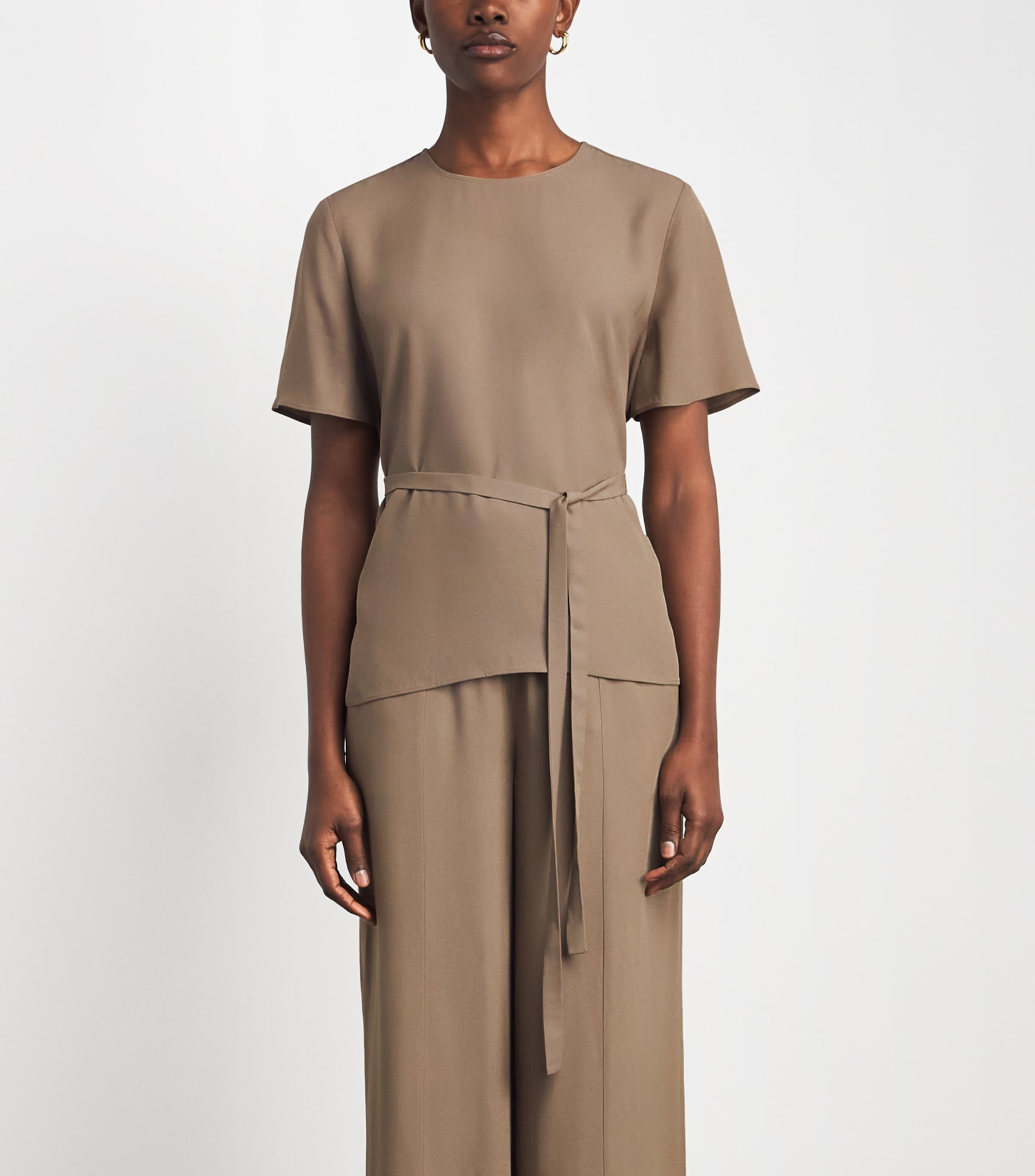 Joseph Brown Crepe Atheris Blouse | Harrods UK