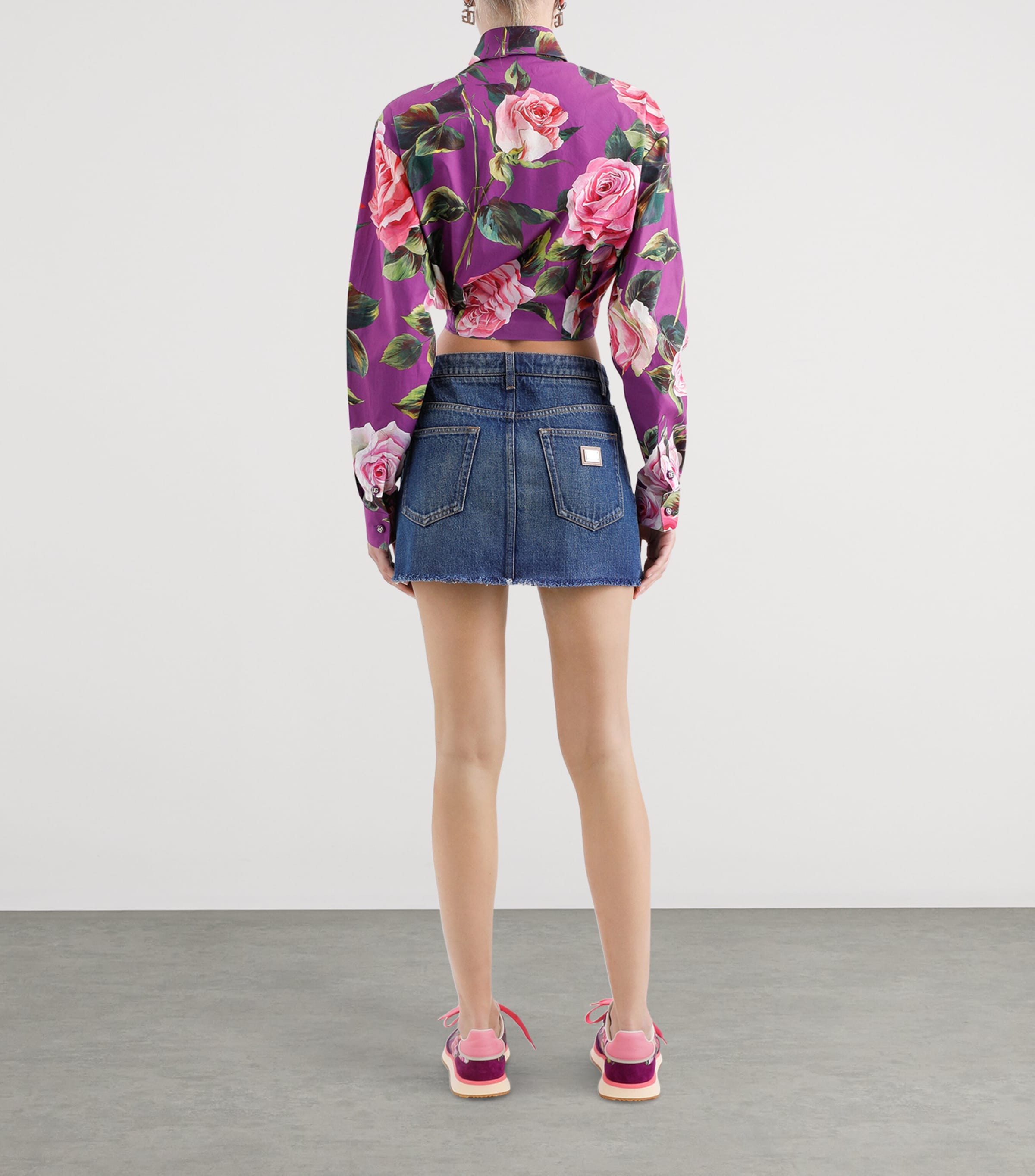 Denim Mini Skirt S9001-COMBINED COLOU Image 5