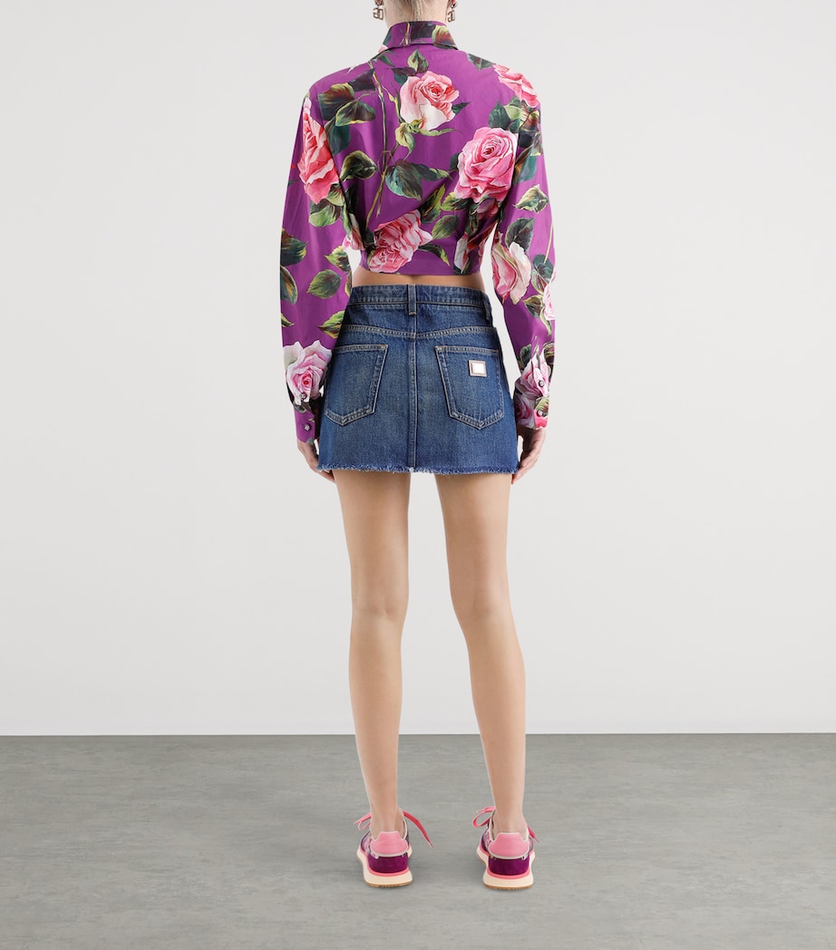 Denim Mini Skirt S9001-COMBINED COLOU Image 5