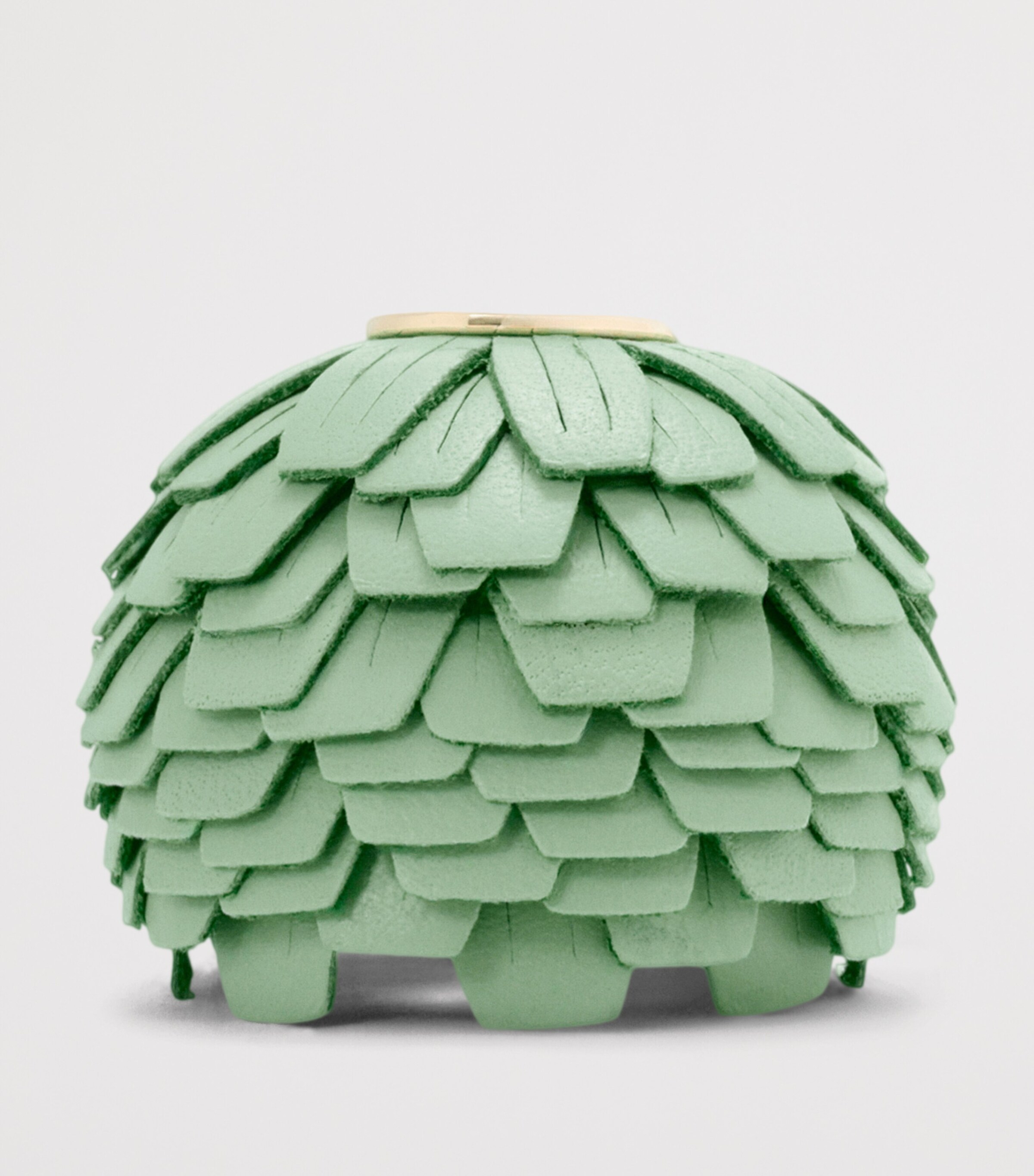 Leather Flower Personalisation Bag Charm MINT GREEN Image 2