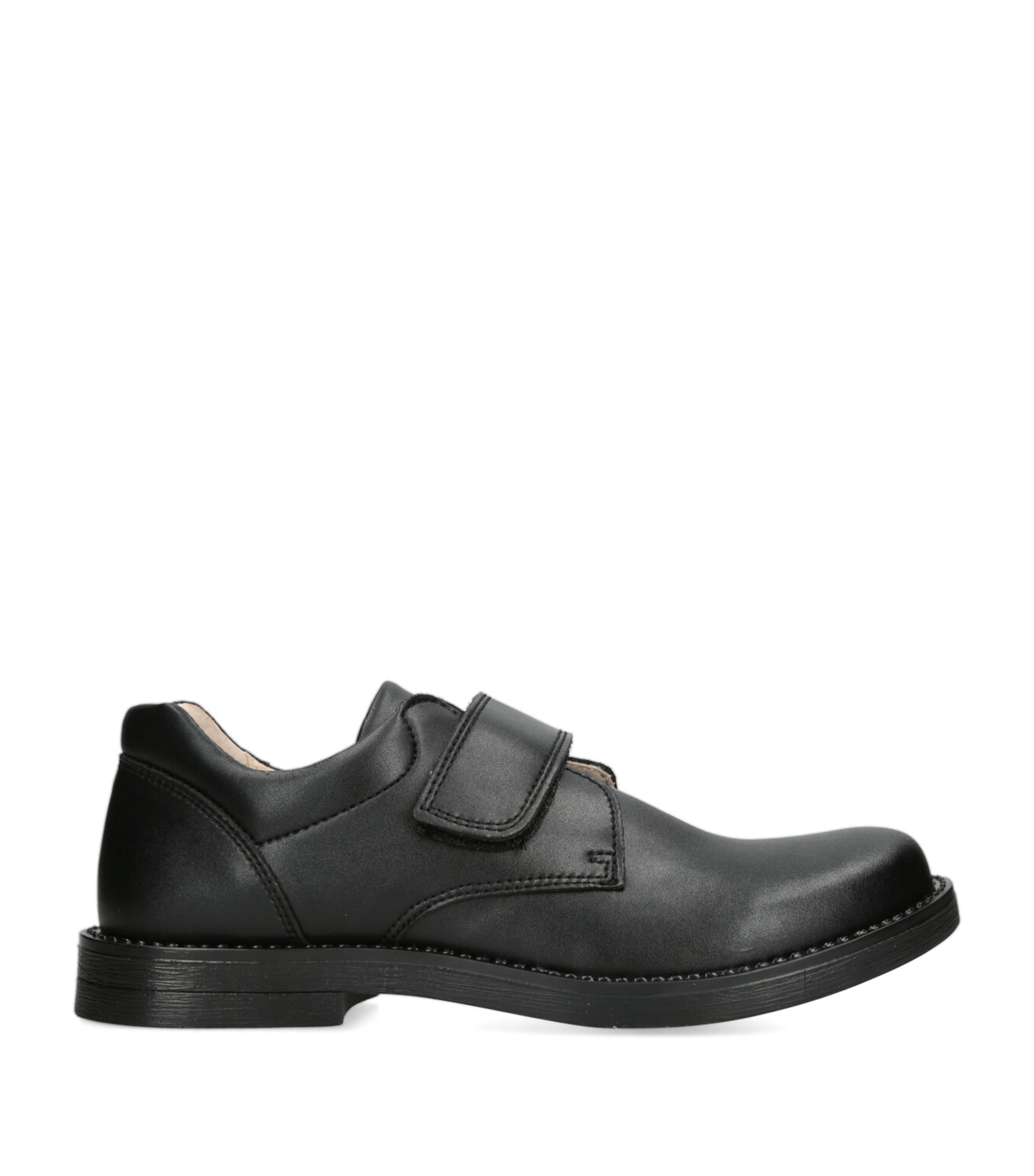 Leather George School Shoes BLACK Image 1