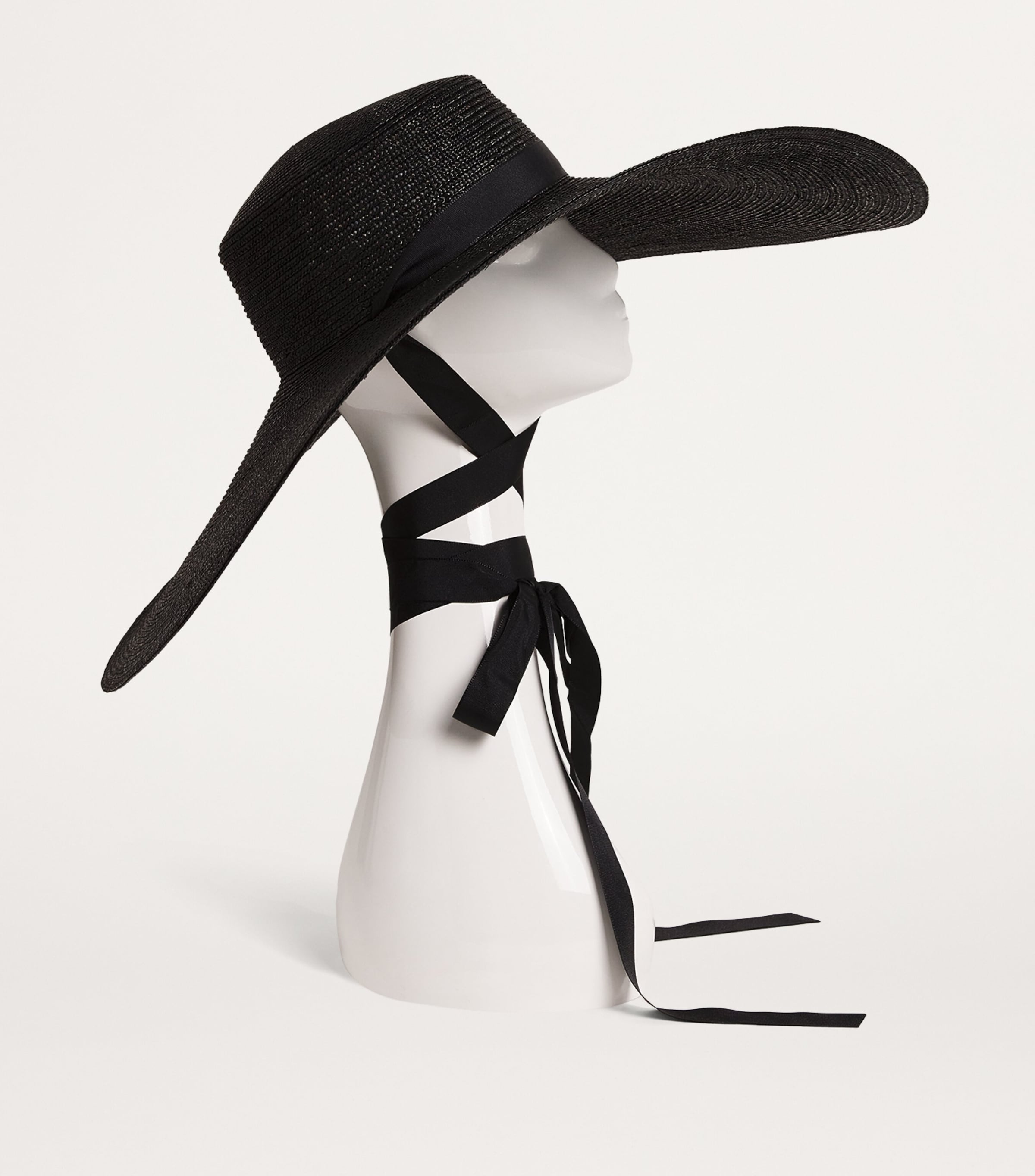 ELIURPI Wide Boater Hat Black Image 2