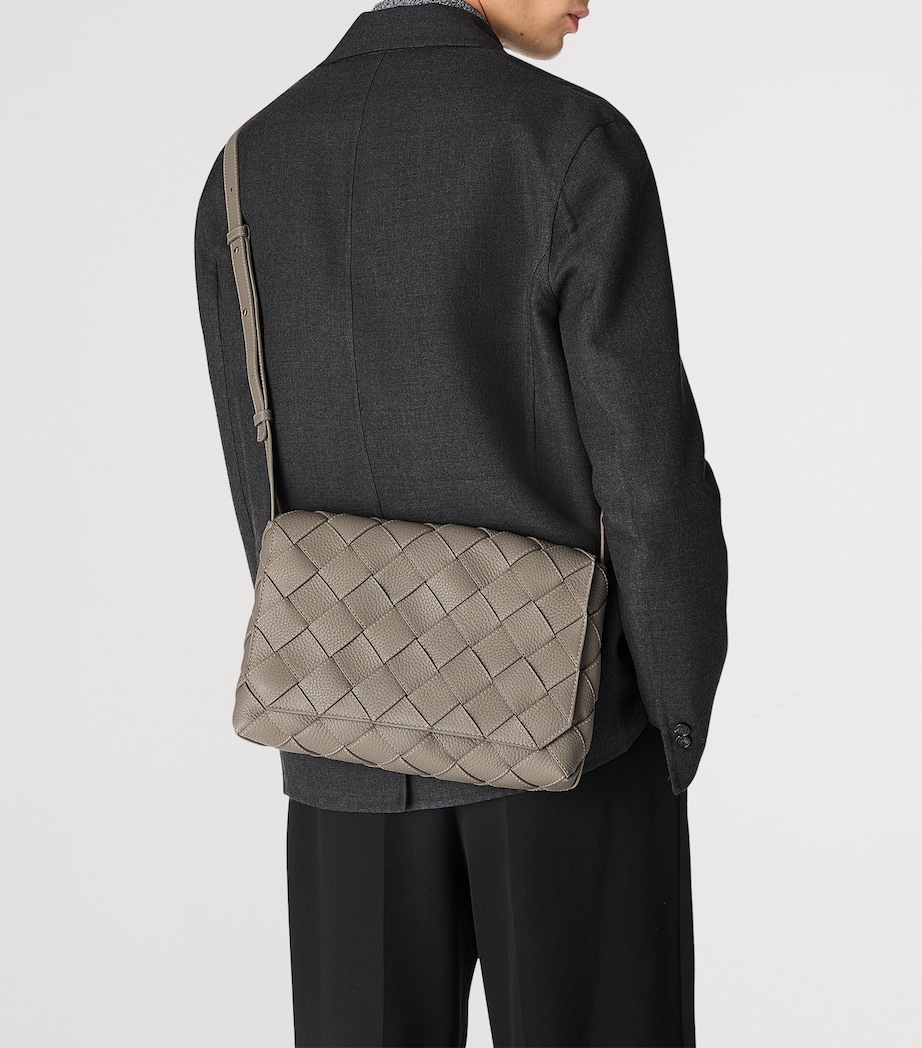 Large Leather Diago Cross-Body Bag 2822 Image 2