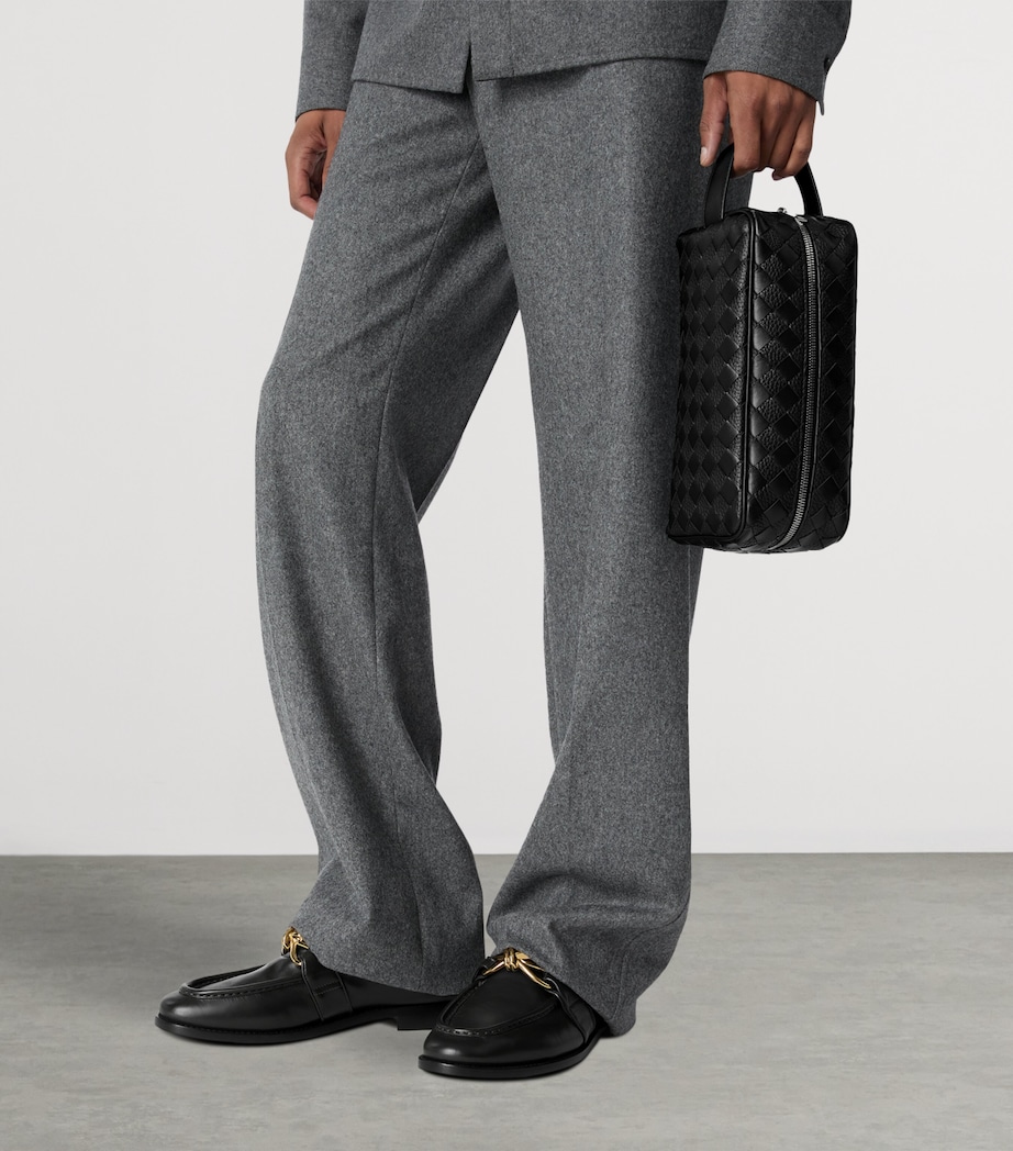 Leather Intrecciato Travel Pouch 8803 Image 2